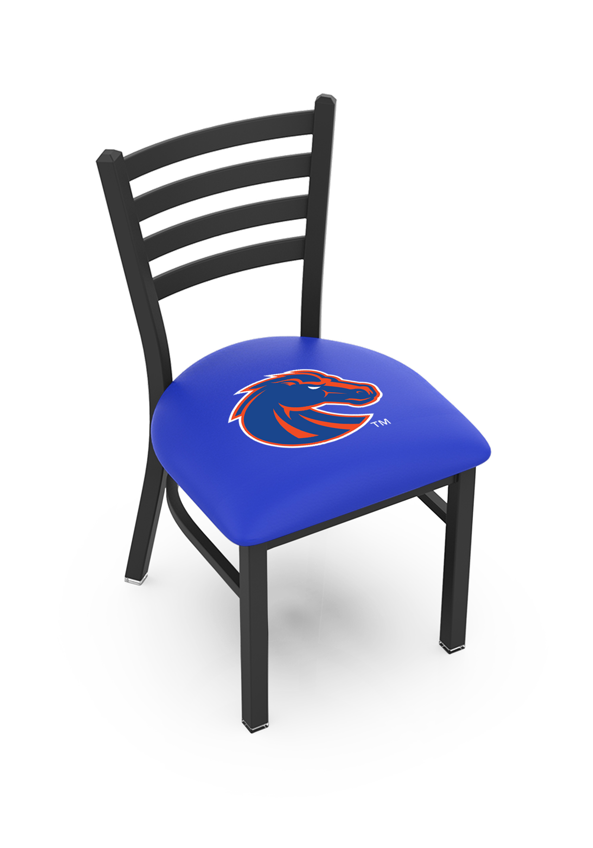 L00418 Boise State 18" Chair with Black Wrinkle Finish  