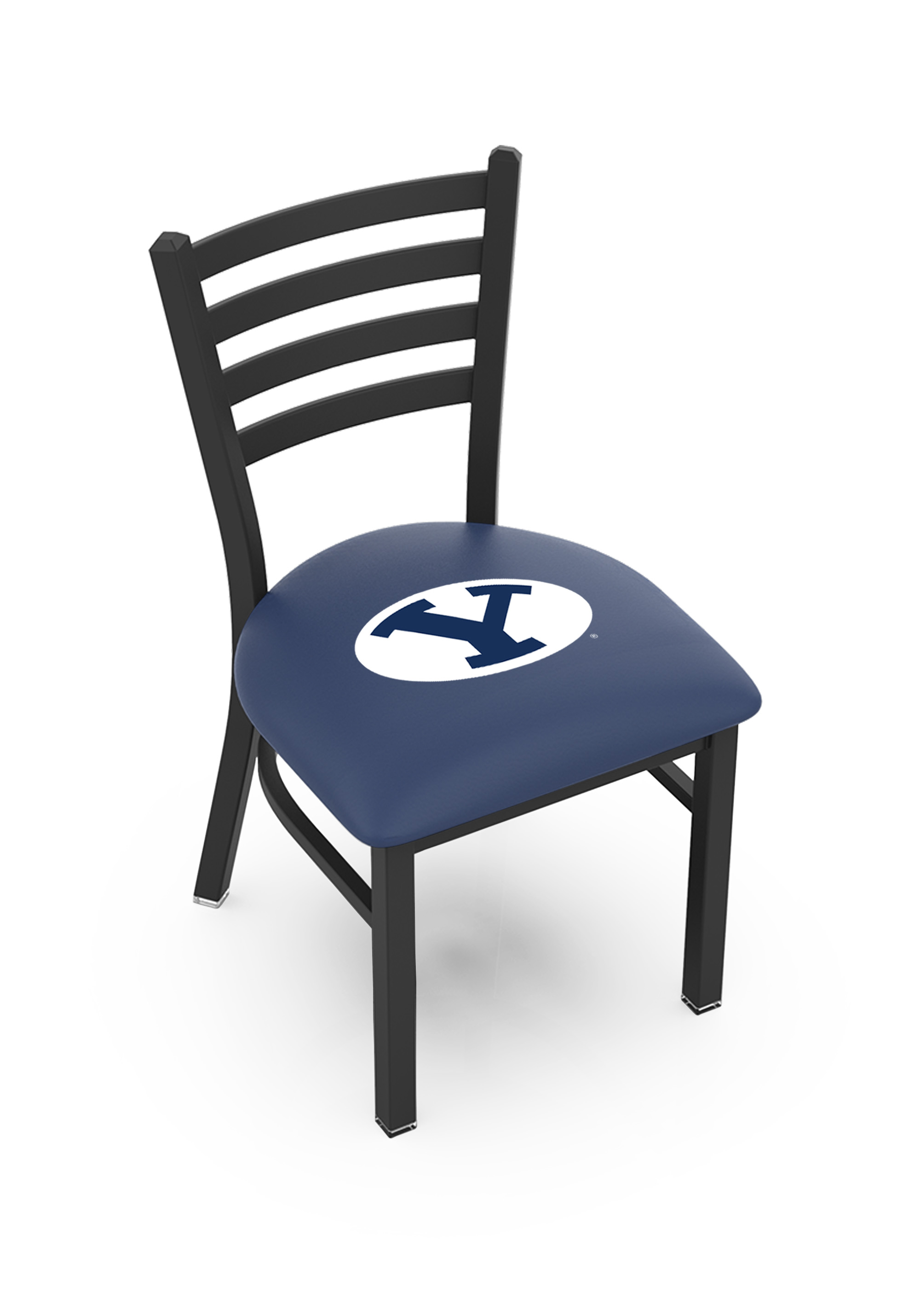 L00418 Brigham Young 18" Chair with Black Wrinkle Finish  