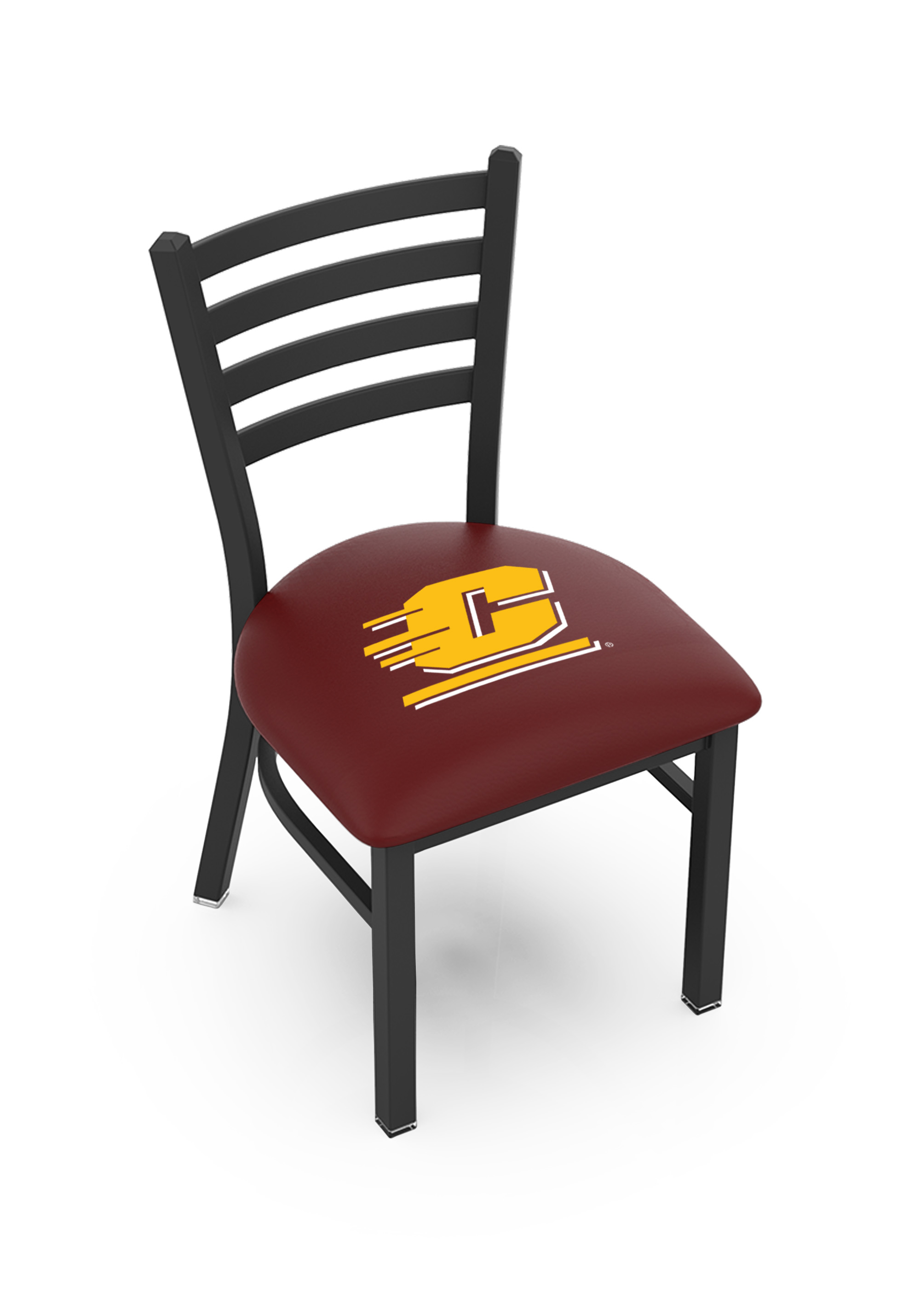 L00418 Central Michigan 18" Chair with Black Wrinkle Finish  