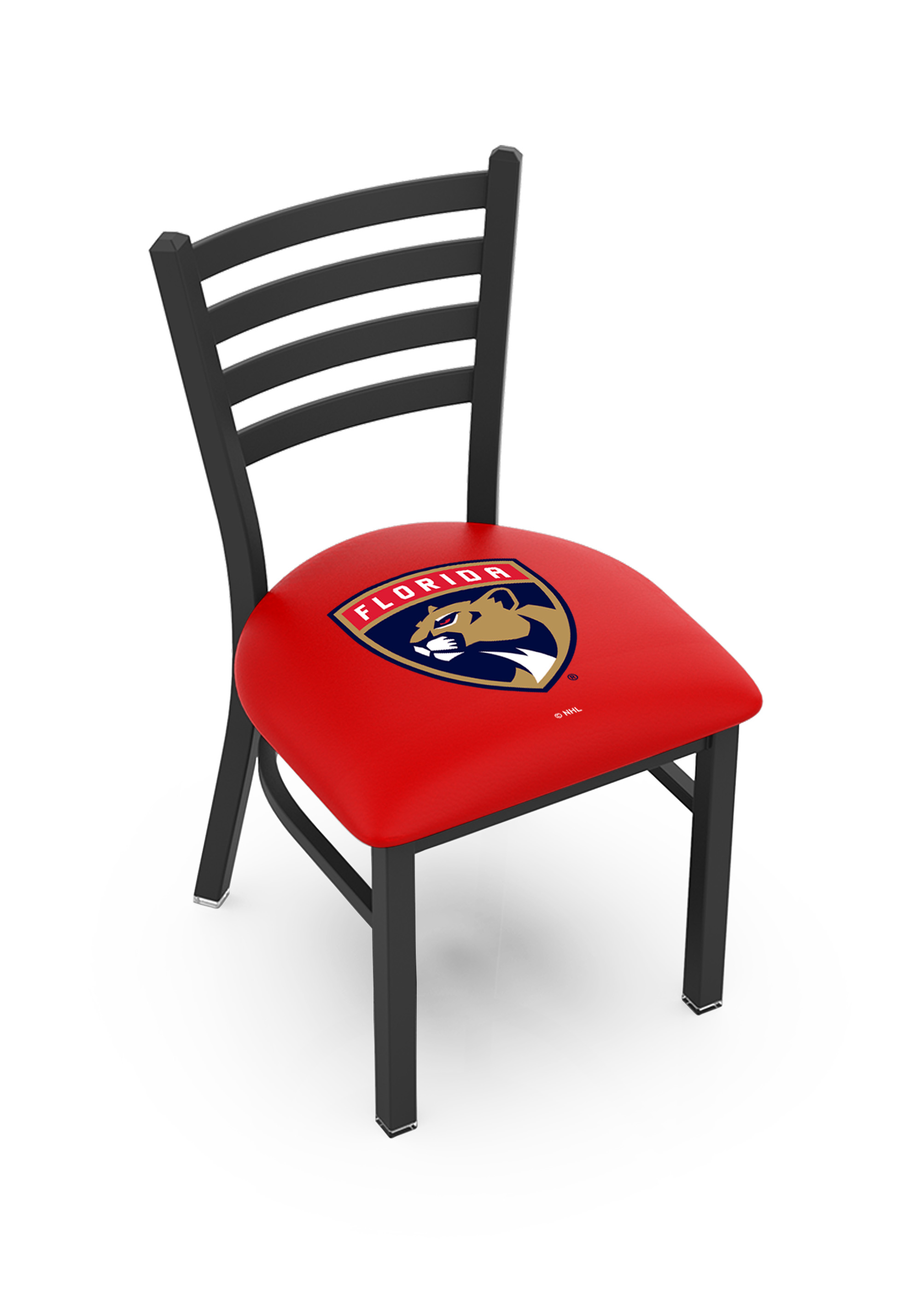 L00418 Florida Panthers 18" Chair with Black Wrinkle Finish  