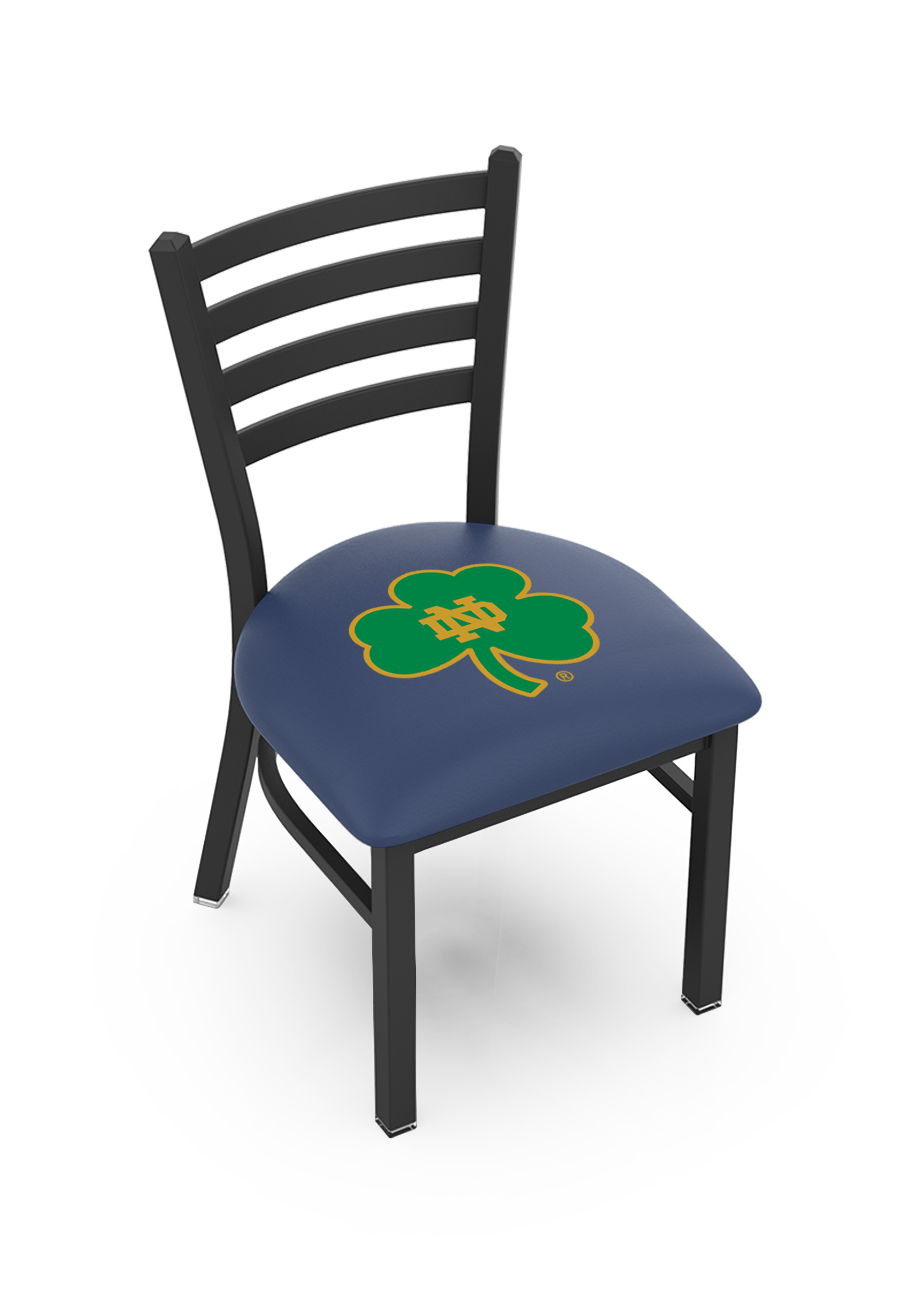 L00418 Notre Dame (Shamrock) 18" Chair with Black Wrinkle Finish  