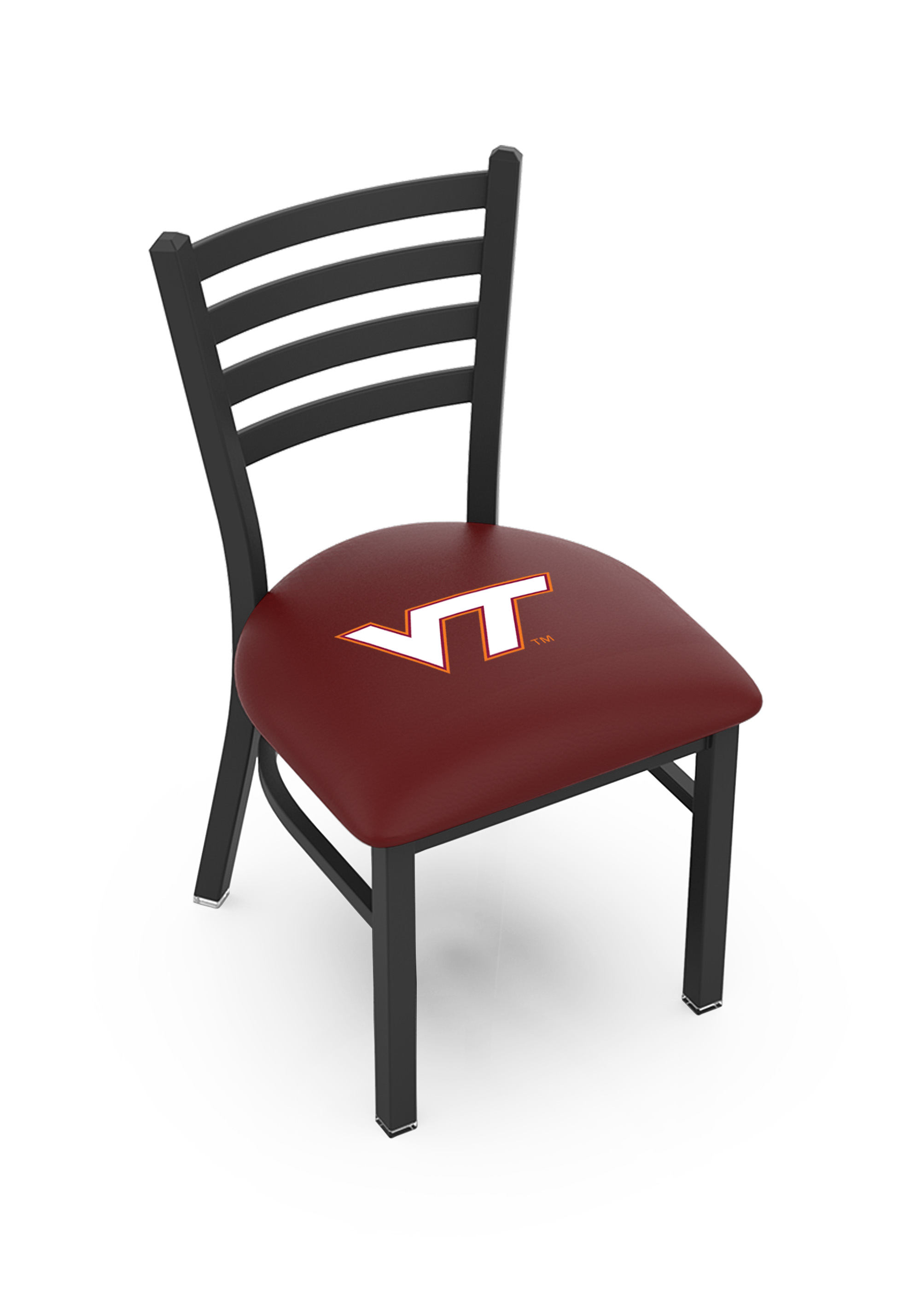 L00418 Virginia Tech 18" Chair with Black Wrinkle Finish  