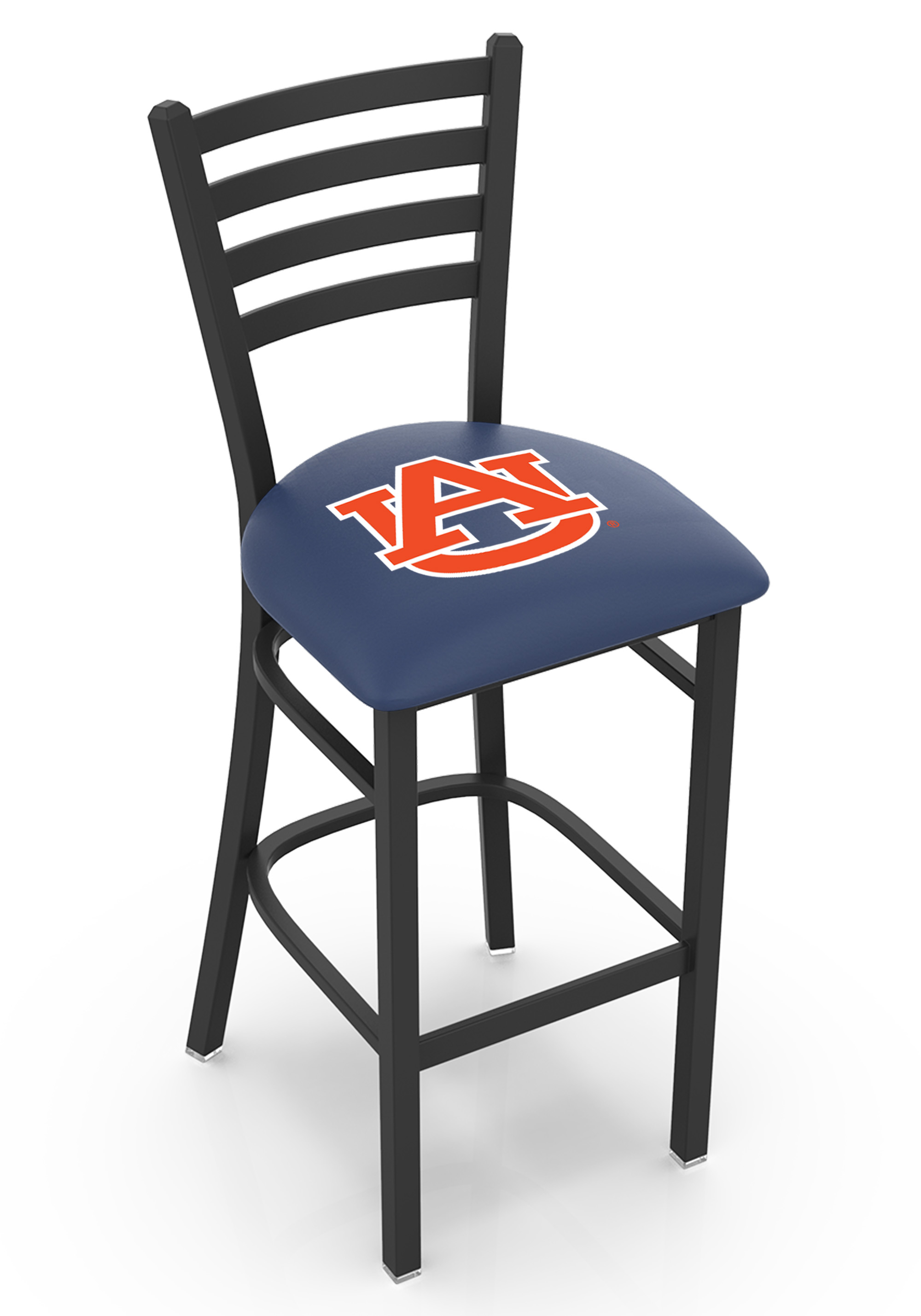 L004 Auburn 30" Stationary Bar Stool with Black Wrinkle Finish  