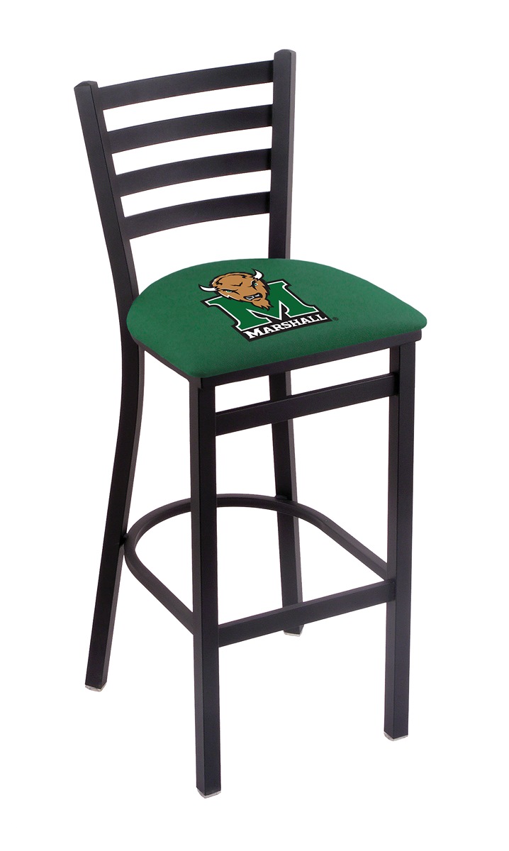 L004 Marshall 30" Stationary Bar Stool with Black Wrinkle Finish  