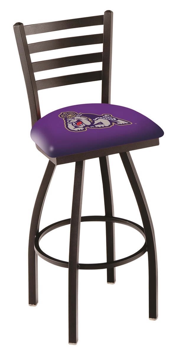 L014 James Madison 36" Swivel Bar Stool with Black Wrinkle Finish  