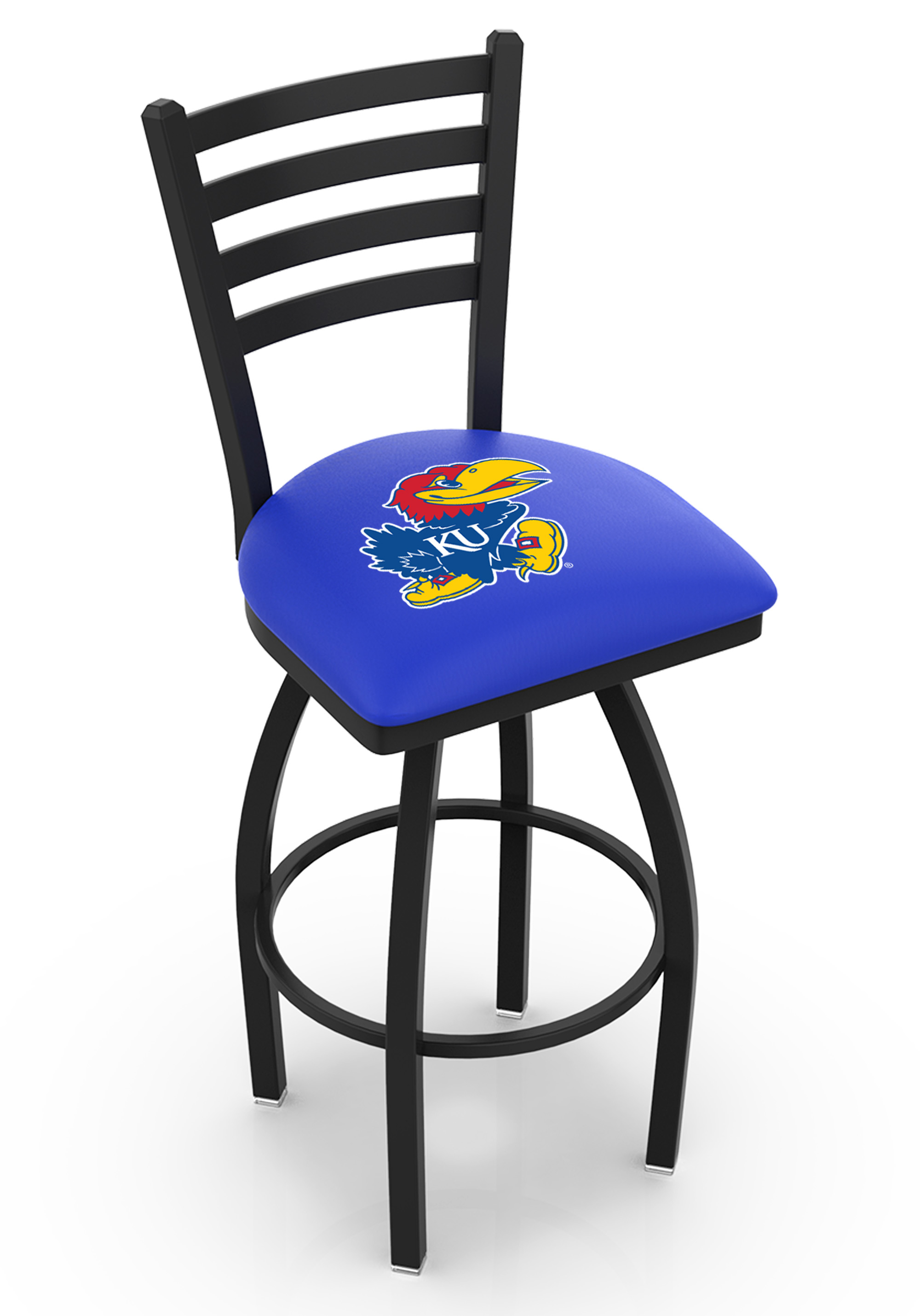 L014 Kansas 36" Swivel Bar Stool with Black Wrinkle Finish  