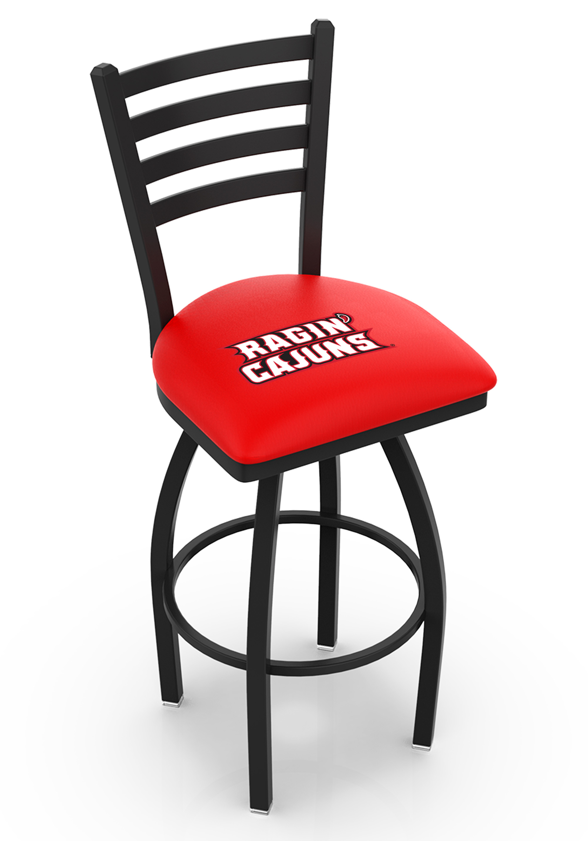 L014 Louisiana-Lafayette 36" Swivel Bar Stool with Black Wrinkle Finish  