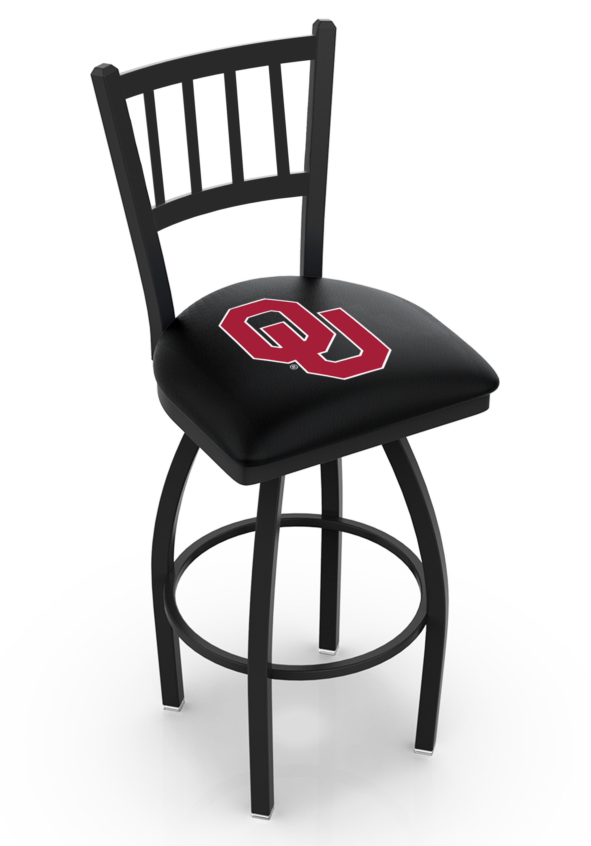 L018 Oklahoma 36" Swivel Bar Stool with Black Wrinkle Finish  