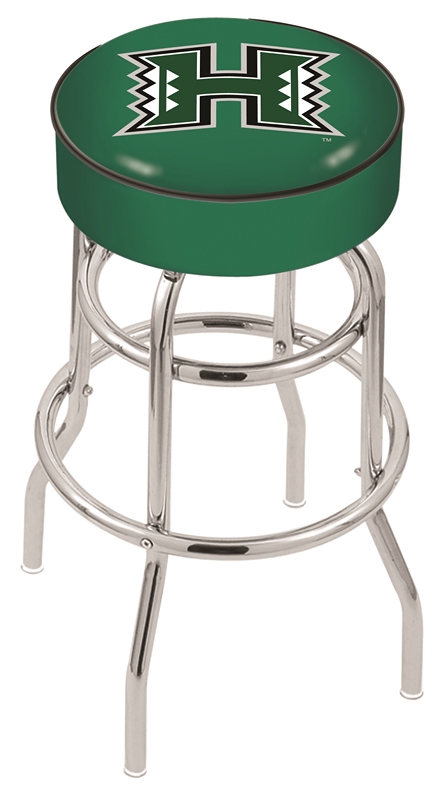  L7C1 Hawaii 30" Double-Ring Swivel Bar Stool with Chrome Finish   