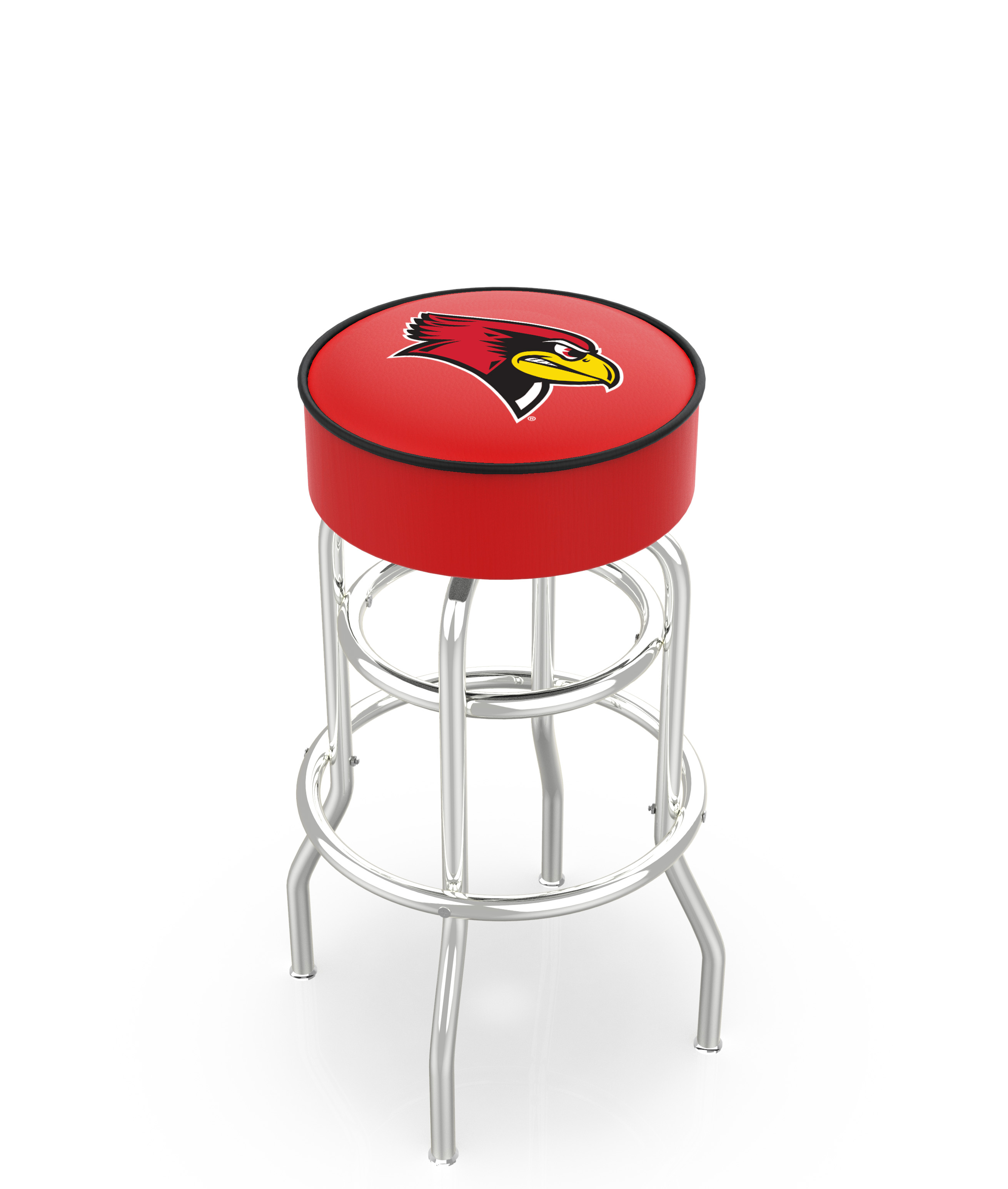  L7C1 Illinois State 30" Double-Ring Swivel Bar Stool with Chrome Finish   