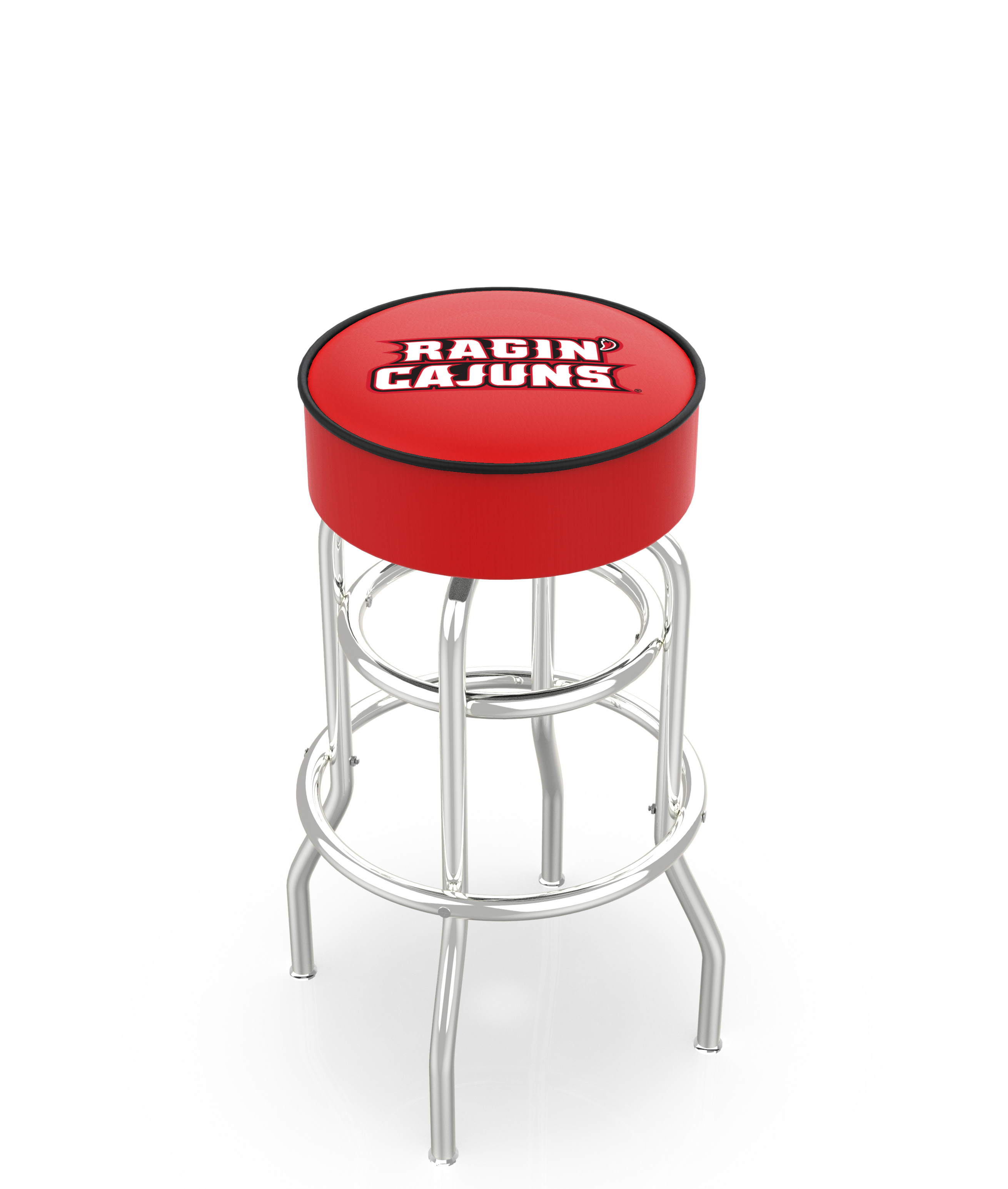  L7C1 Louisiana-Lafayette 30" Double-Ring Swivel Bar Stool with Chrome Finish   
