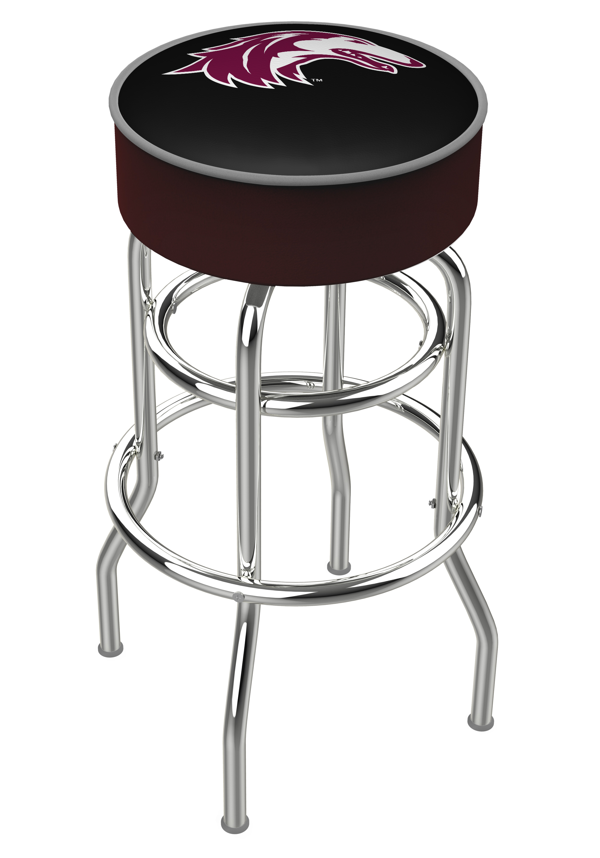  L7C1 Southern Illinois 30" Double-Ring Swivel Bar Stool with Chrome Finish   