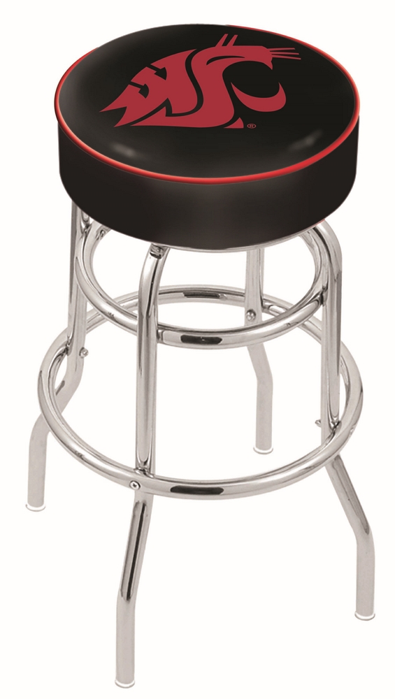  L7C1 Washington State 30" Double-Ring Swivel Bar Stool with Chrome Finish   