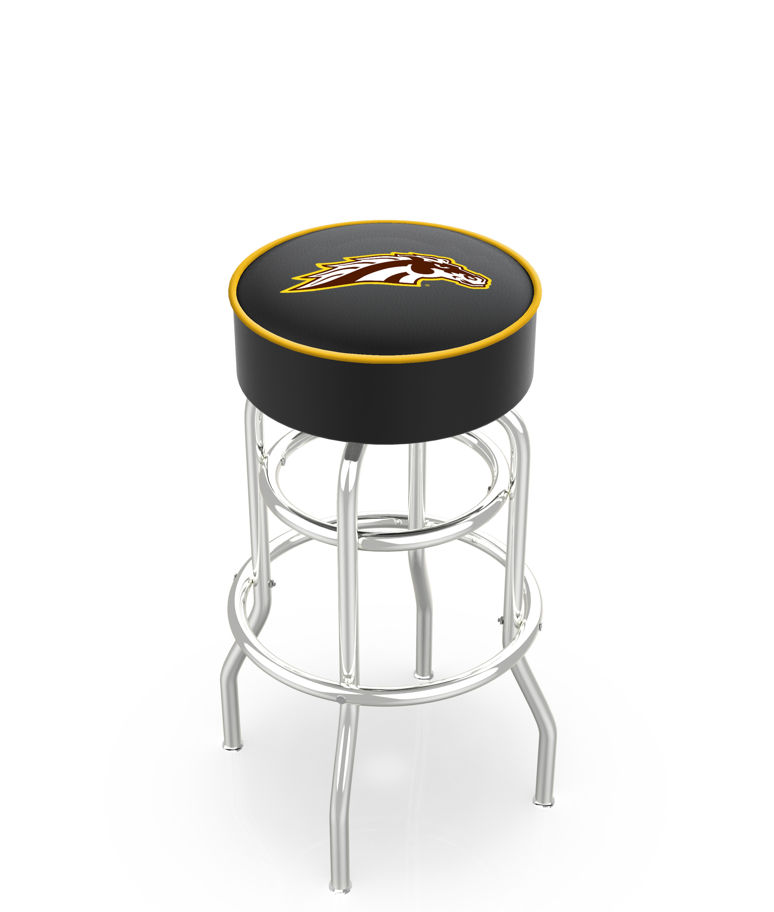  L7C1 Western Michigan 30" Double-Ring Swivel Bar Stool with Chrome Finish   