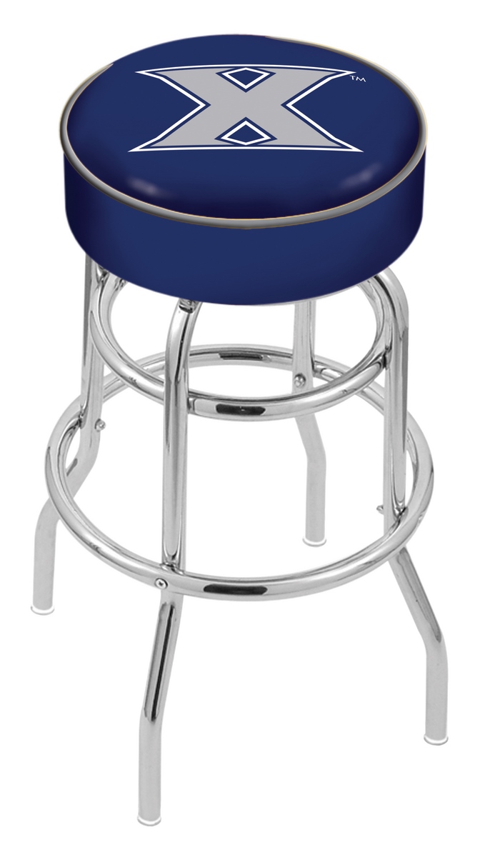  L7C1 Xavier 30" Double-Ring Swivel Bar Stool with Chrome Finish   