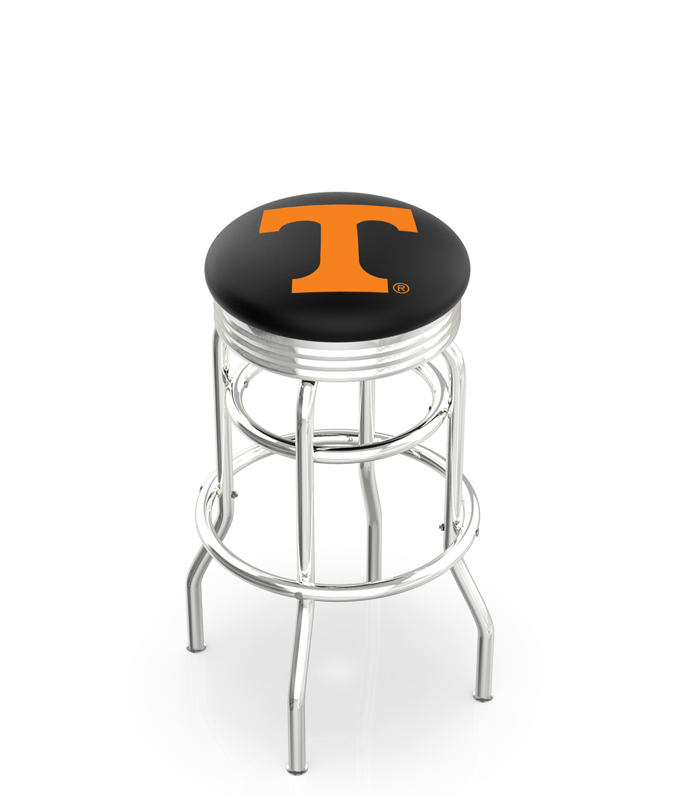 L7C3C Tennessee 25" Double-Ring Swivel Counter Stool with Chrome Finish  