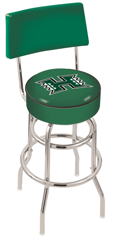  L7C4 Hawaii 30" Double-Ring Swivel Bar Stool with Chrome Finish  