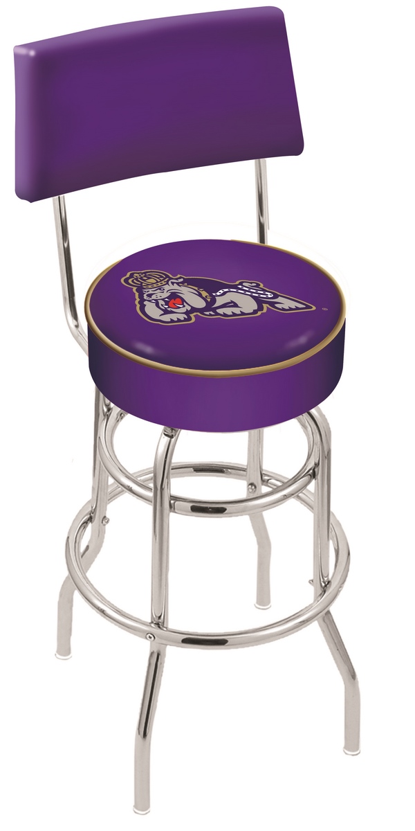  L7C4 James Madison 30" Double-Ring Swivel Bar Stool with Chrome Finish  