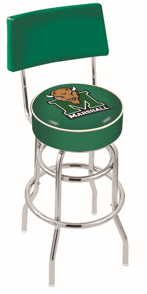  L7C4 Marshall 30" Double-Ring Swivel Bar Stool with Chrome Finish  