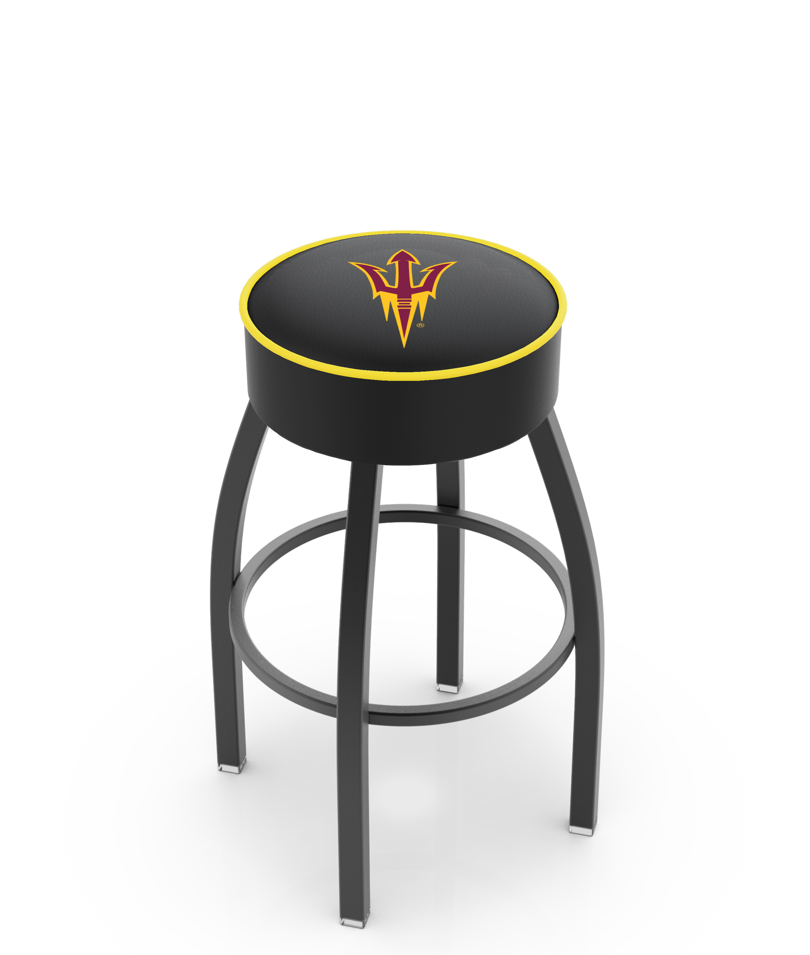 L8B1 Arizona State (Sparky) 30" Swivel Bar Stool with Black Wrinkle Finish   