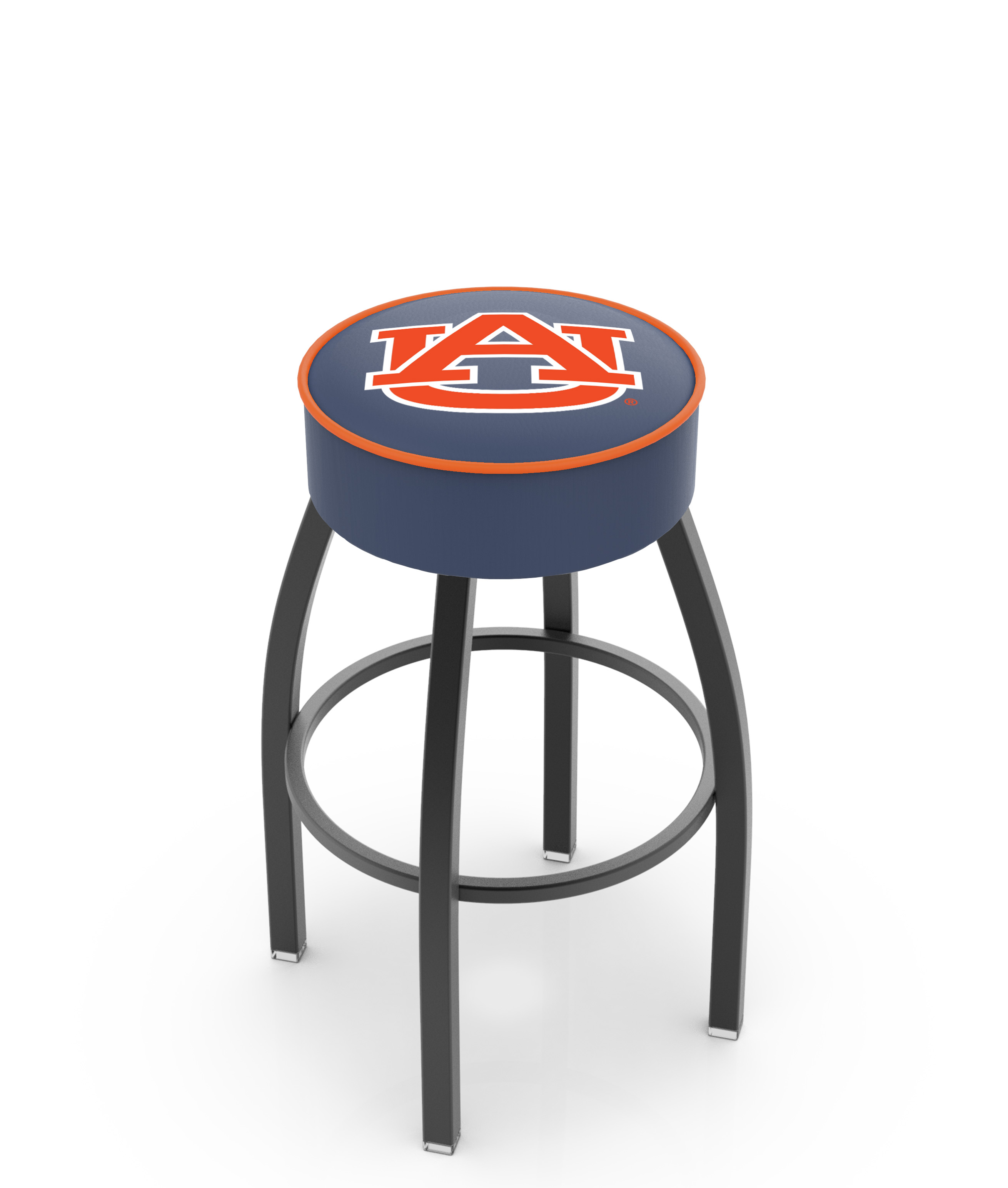  L8B1 Auburn 30" Swivel Bar Stool with Black Wrinkle Finish   