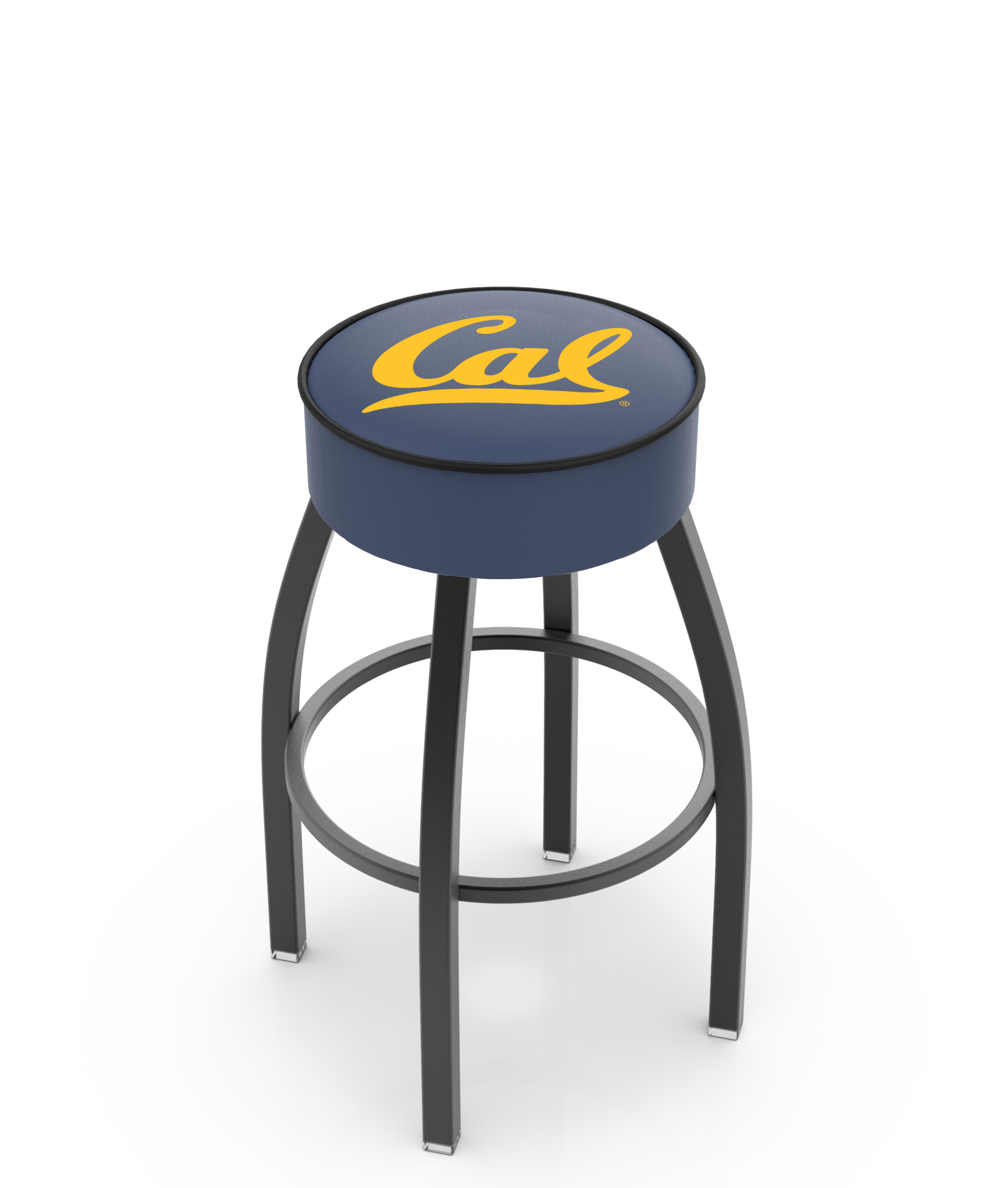  L8B1 Cal 30" Swivel Bar Stool with Black Wrinkle Finish   