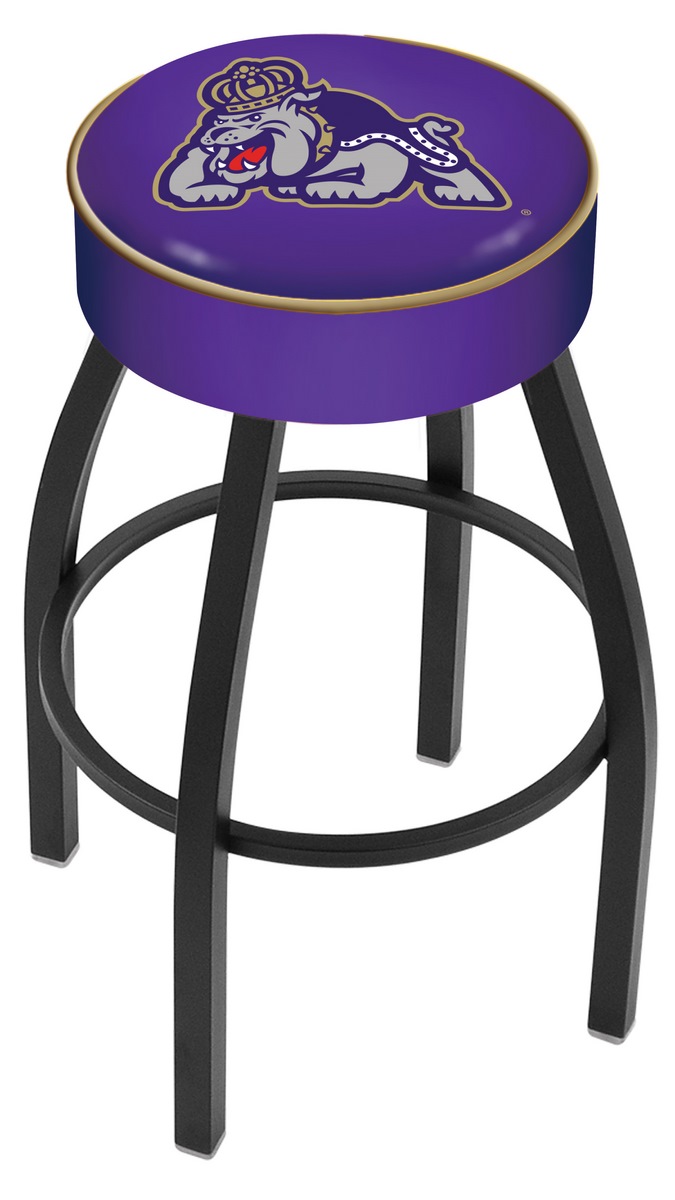 L8B1 James Madison 30" Swivel Bar Stool with Black Wrinkle Finish   