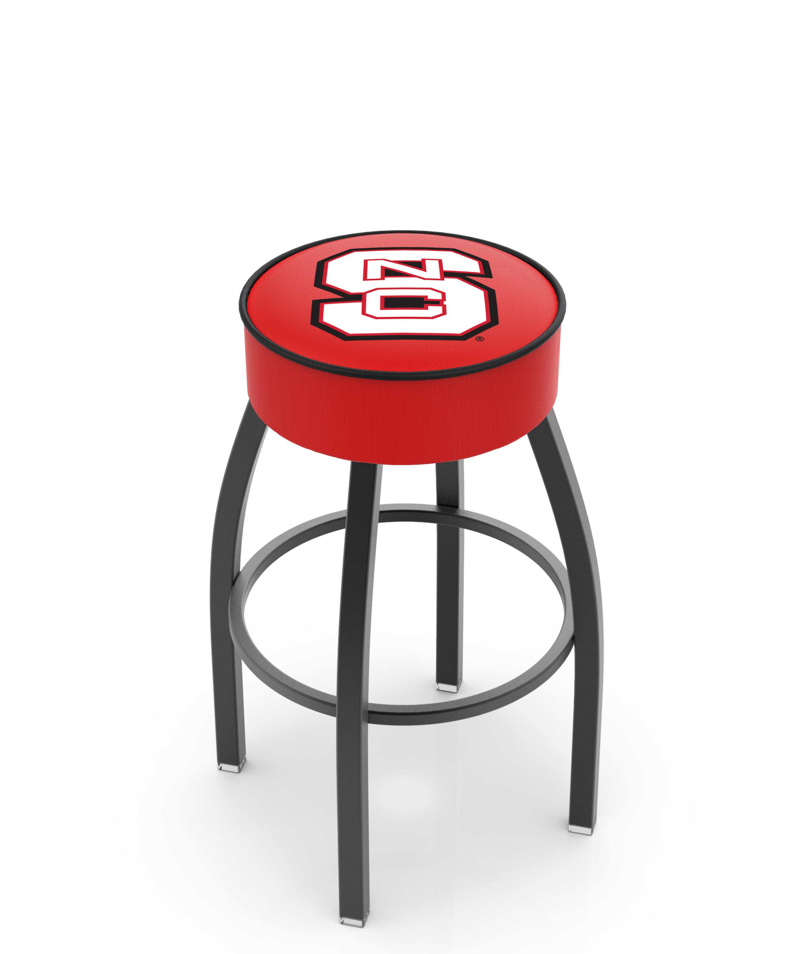  L8B1 North Carolina State 30" Swivel Bar Stool with Black Wrinkle Finish   
