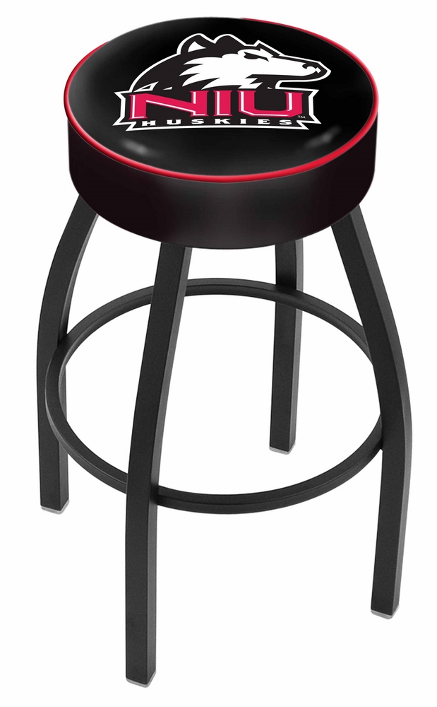  L8B1 Northern Illinois 30" Swivel Bar Stool with Black Wrinkle Finish   