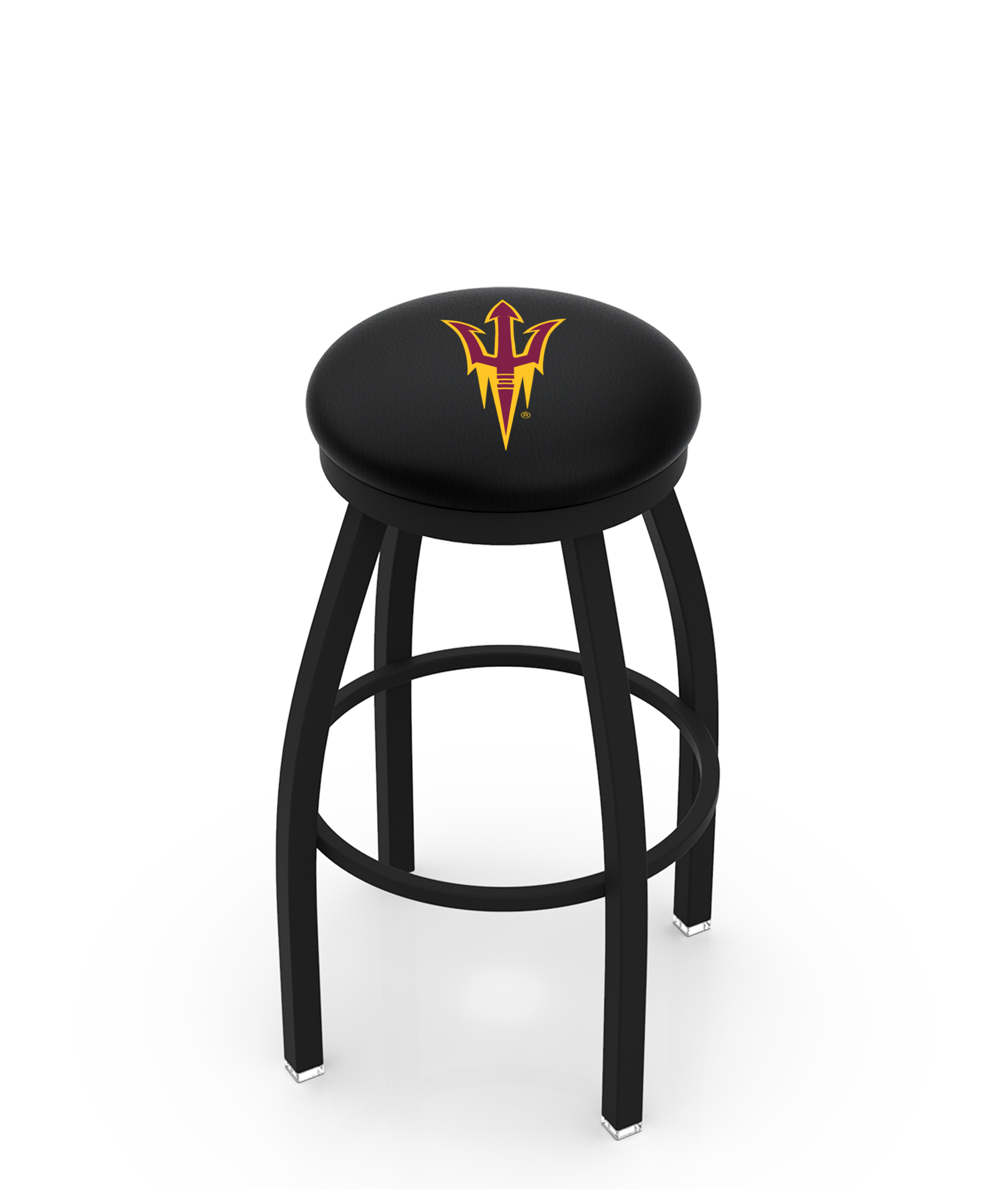  L8B2B Arizona State (Pitchfork) 36" Swivel Bar Stool with Black Wrinkle Finish  