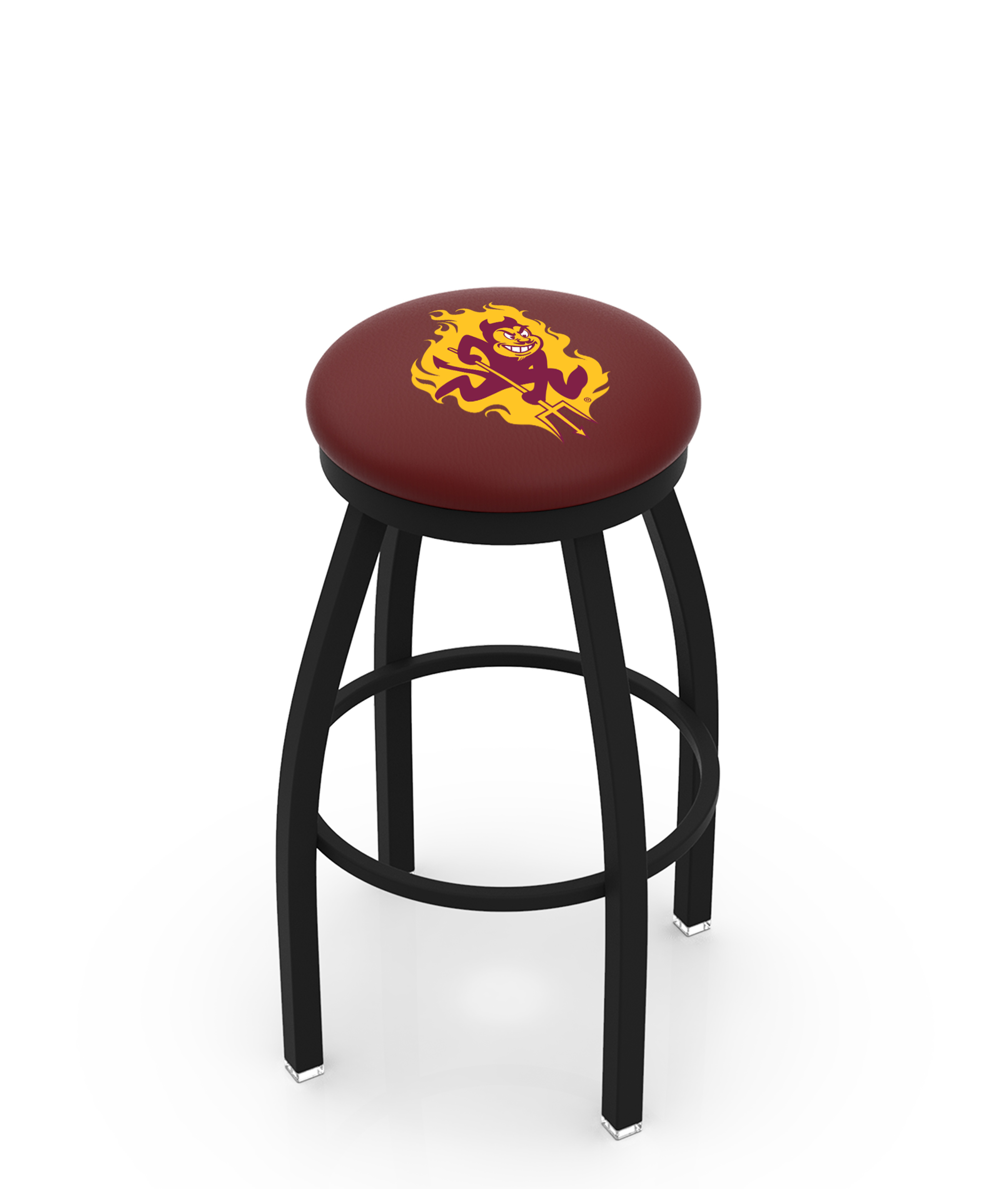  L8B2B Arizona State (Sparky) 36" Swivel Bar Stool with Black Wrinkle Finish  