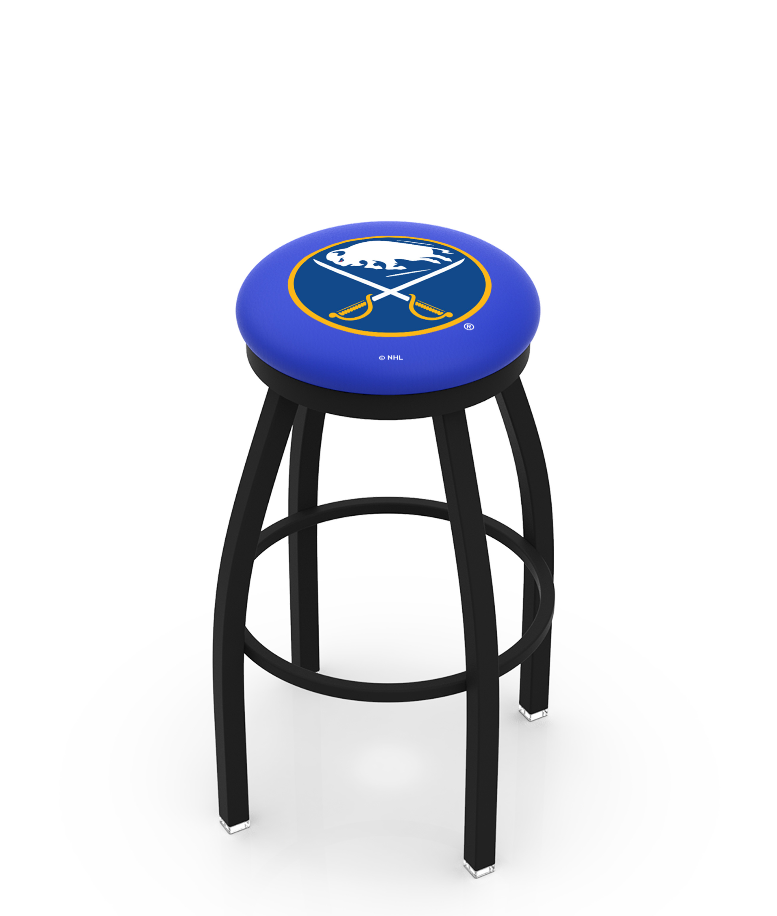  L8B2B Buffalo Sabres 25" Swivel Counter Stool with Black Wrinkle Finish  