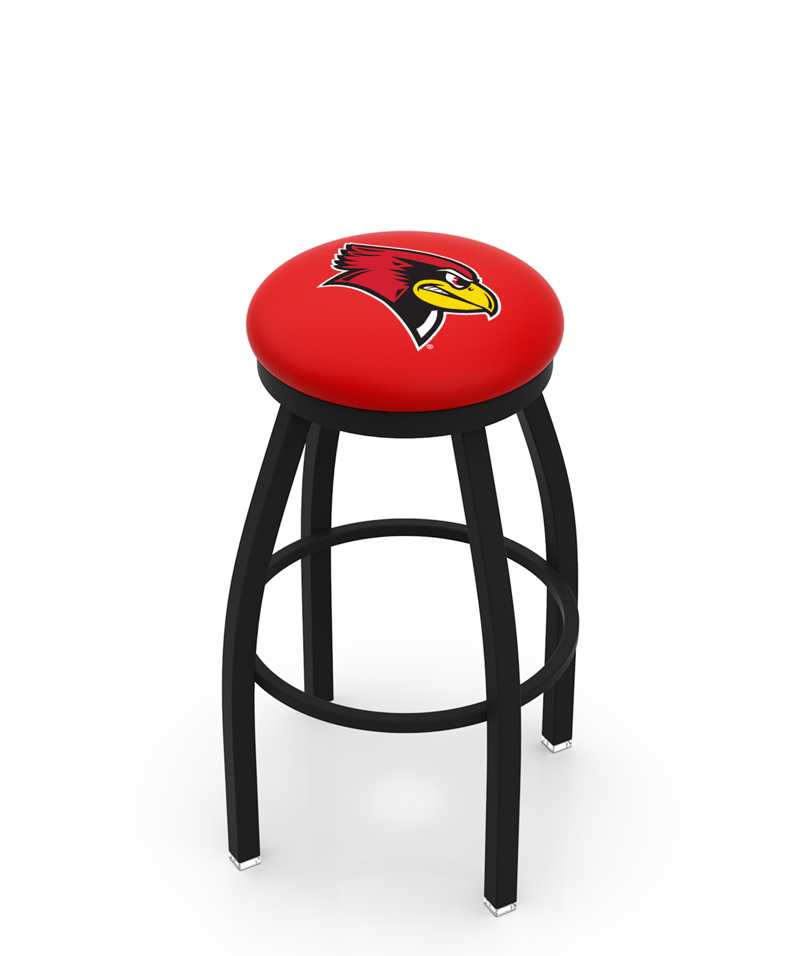  L8B2B Illinois State 36" Swivel Bar Stool with Black Wrinkle Finish  
