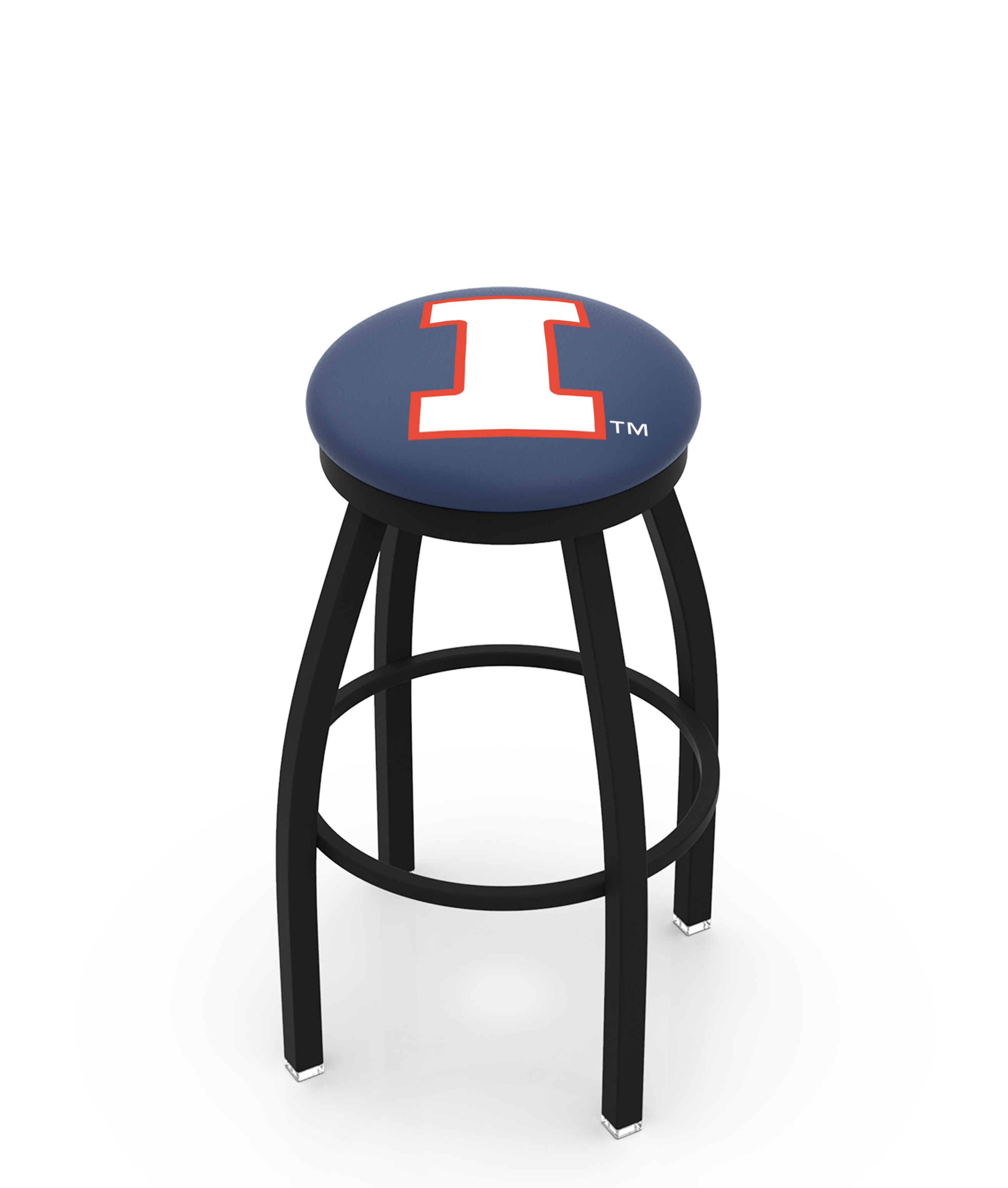  L8B2B Illinois 36" Swivel Bar Stool with Black Wrinkle Finish  