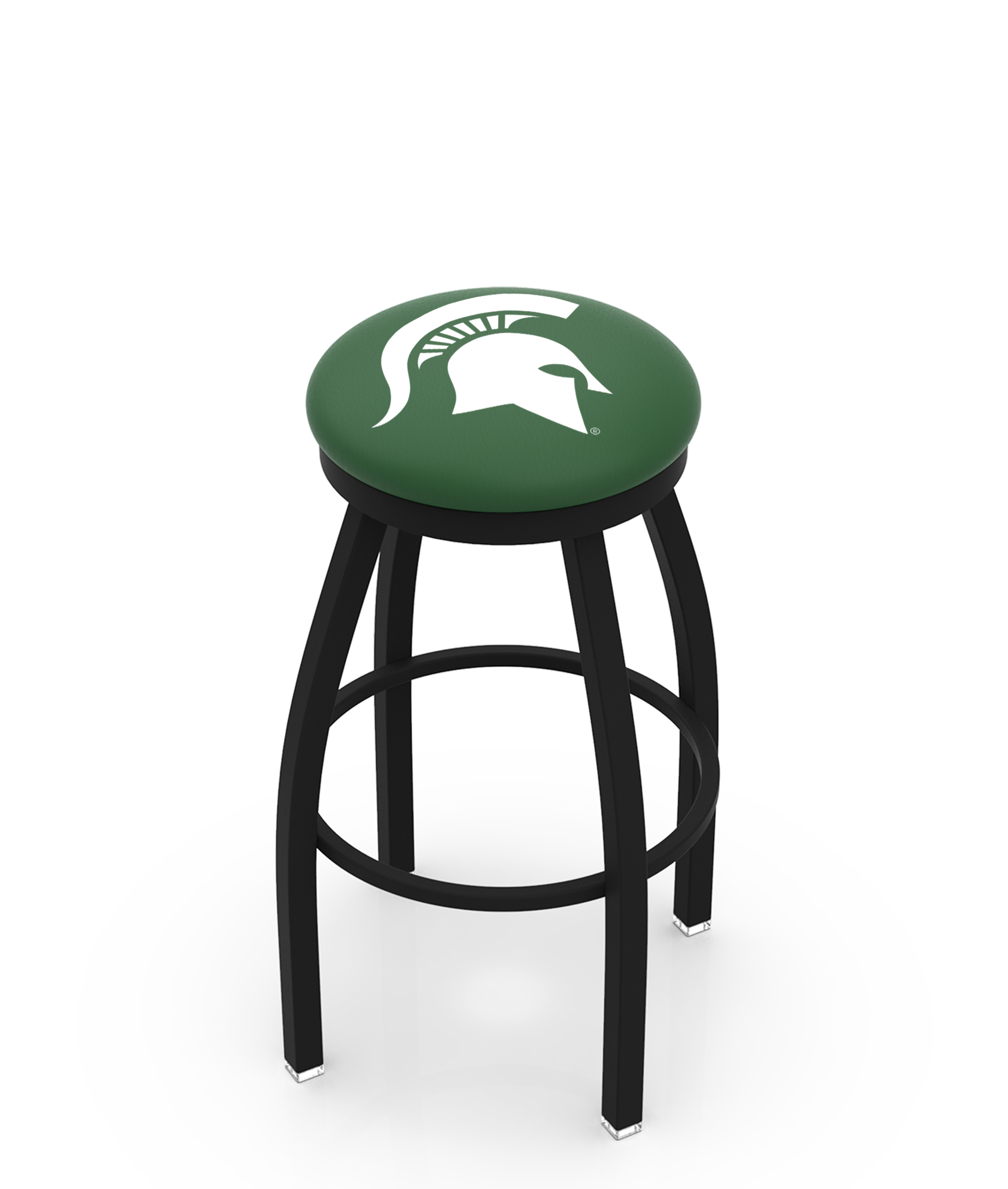  L8B2B Michigan State 36" Swivel Bar Stool with Black Wrinkle Finish  