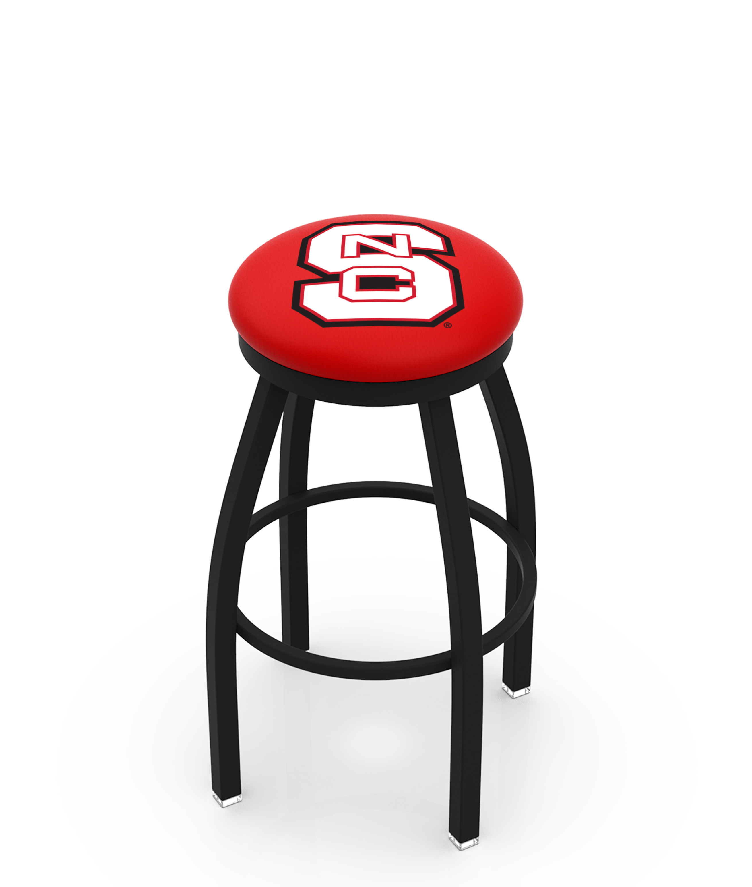  L8B2B North Carolina State 36" Swivel Bar Stool with Black Wrinkle Finish  