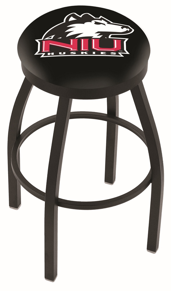  L8B2B Northern Illinois 36" Swivel Bar Stool with Black Wrinkle Finish  