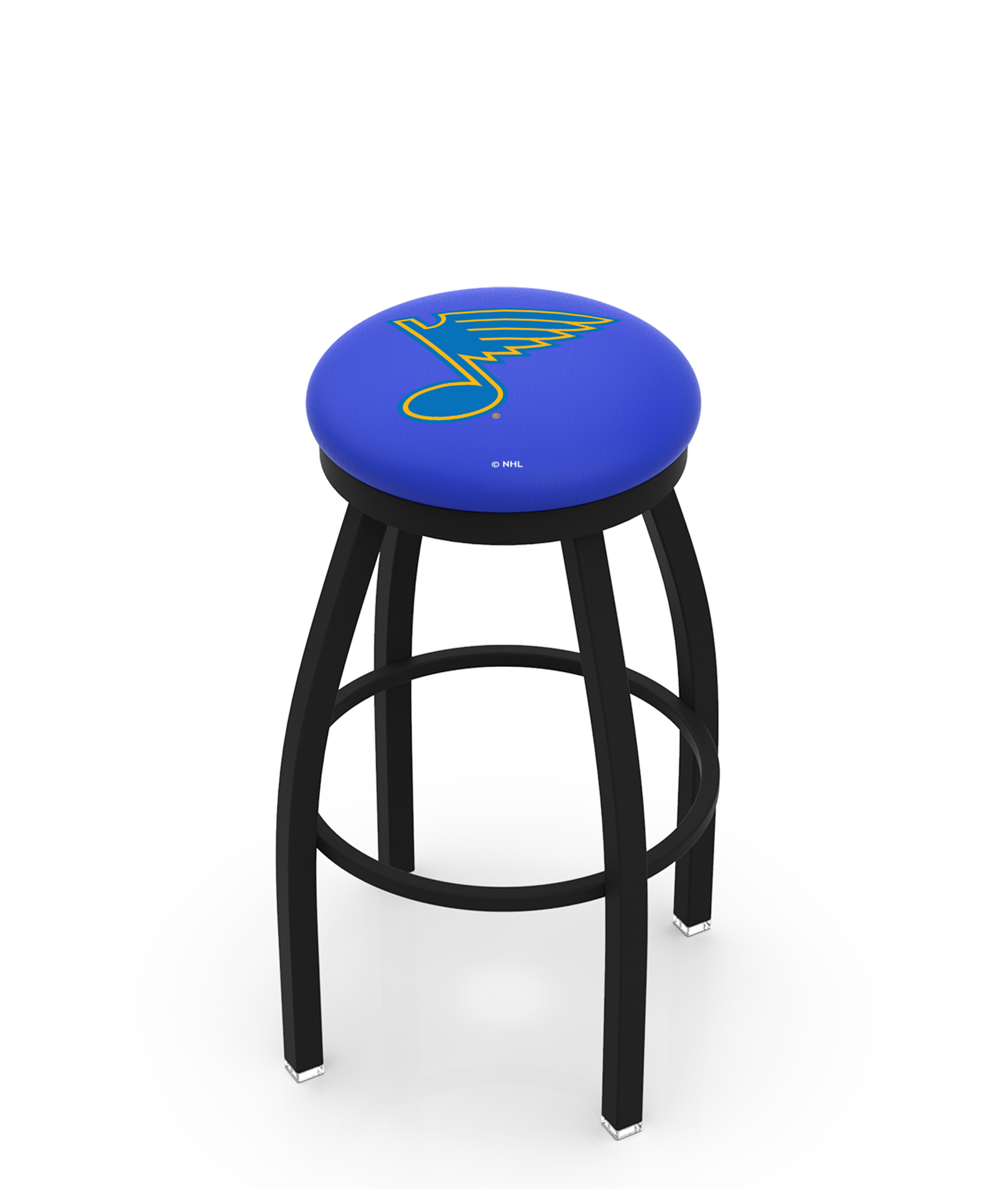  L8B2B St Louis Blues 25" Swivel Counter Stool with Black Wrinkle Finish  