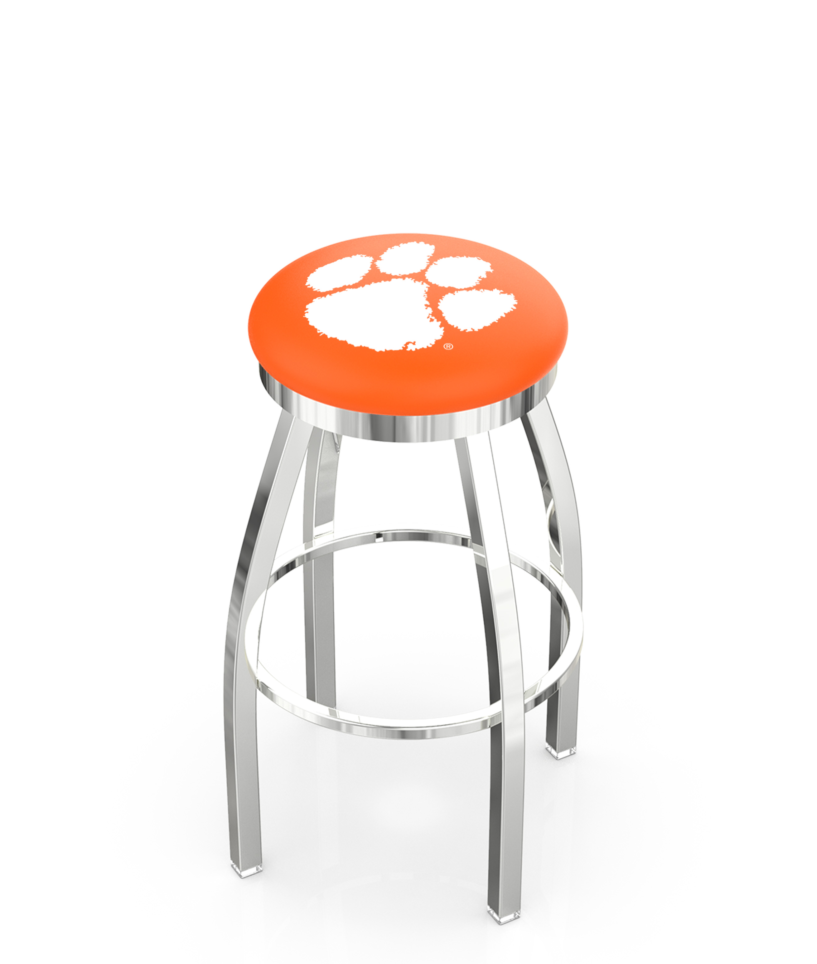  L8C2C Clemson 36" Swivel Bar Stool with Chrome Finish  