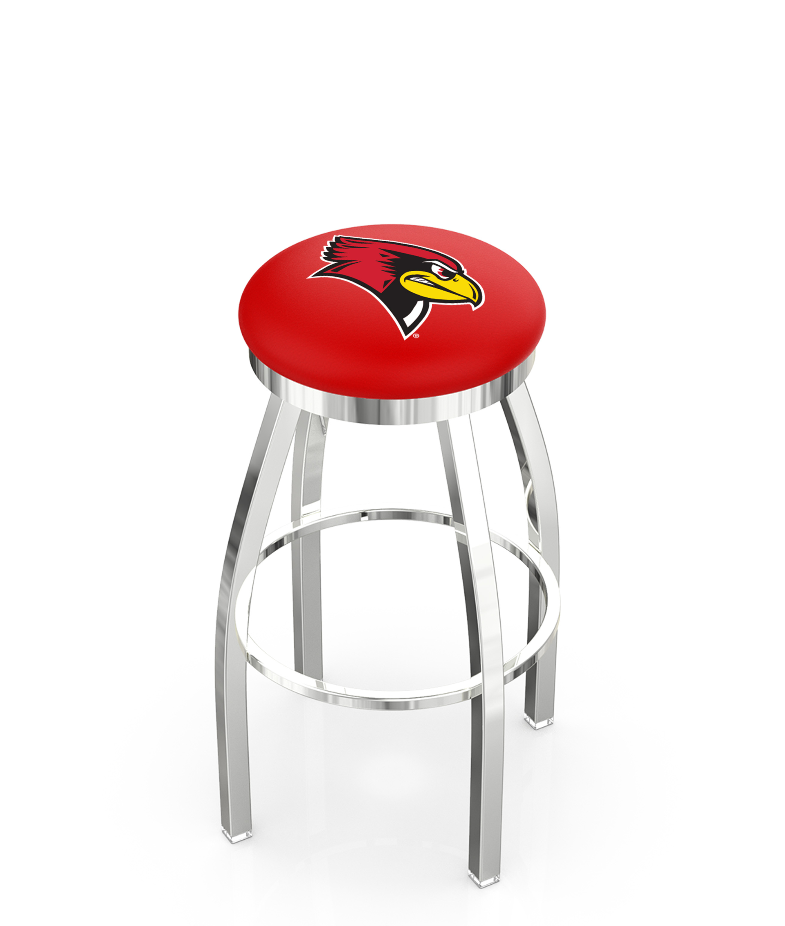  L8C2C Illinois State 36" Swivel Bar Stool with Chrome Finish  