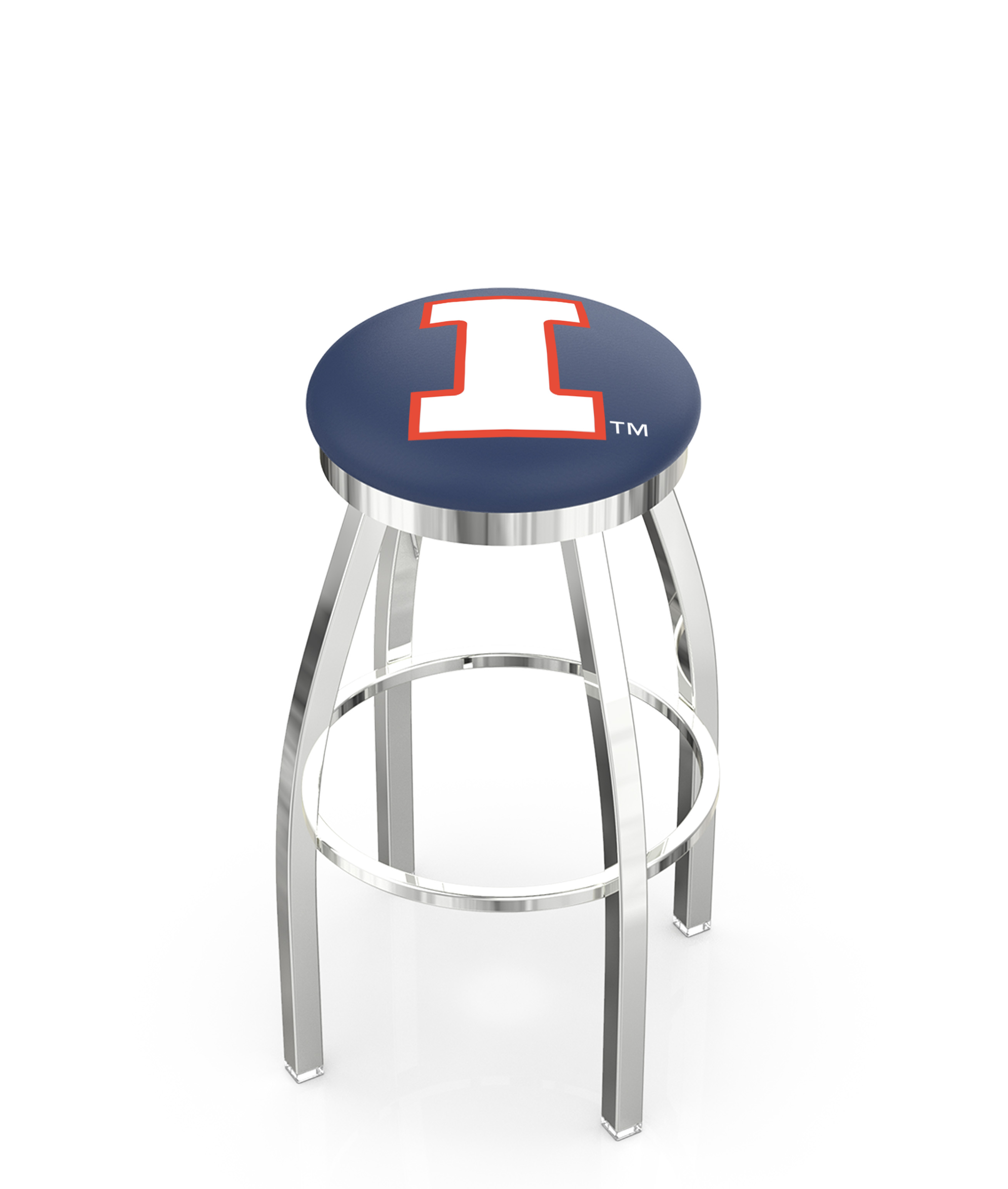  L8C2C Illinois 36" Swivel Bar Stool with Chrome Finish  