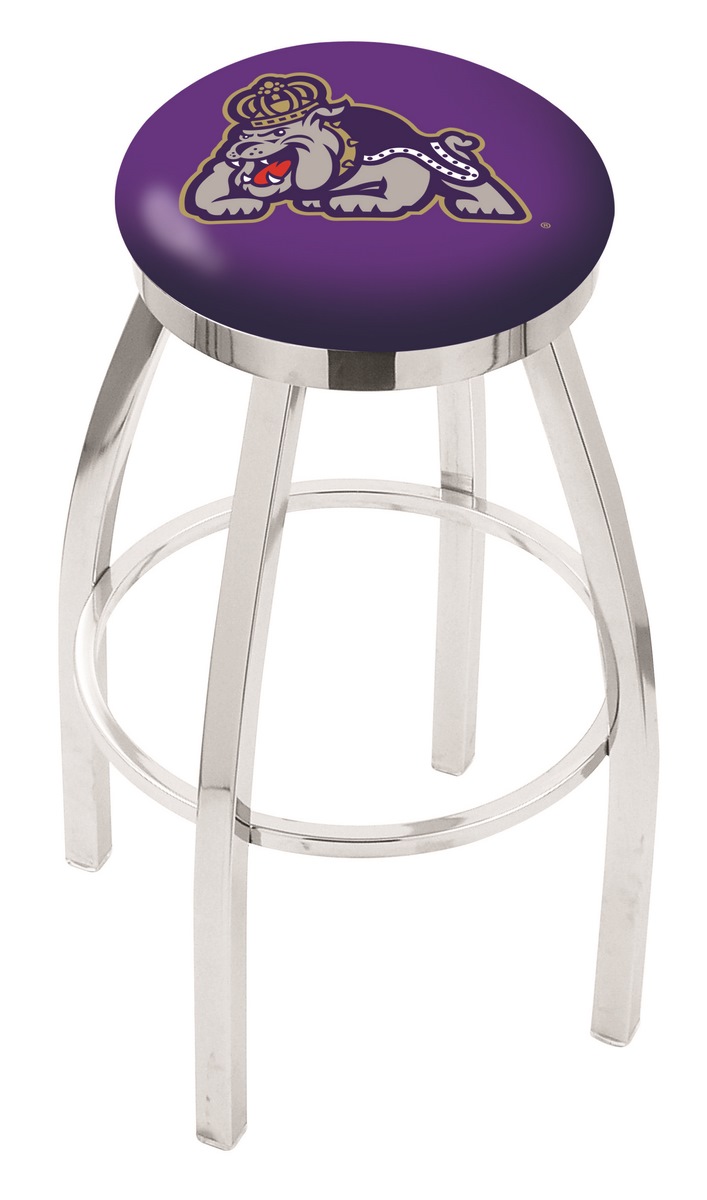  L8C2C James Madison 36" Swivel Bar Stool with Chrome Finish  