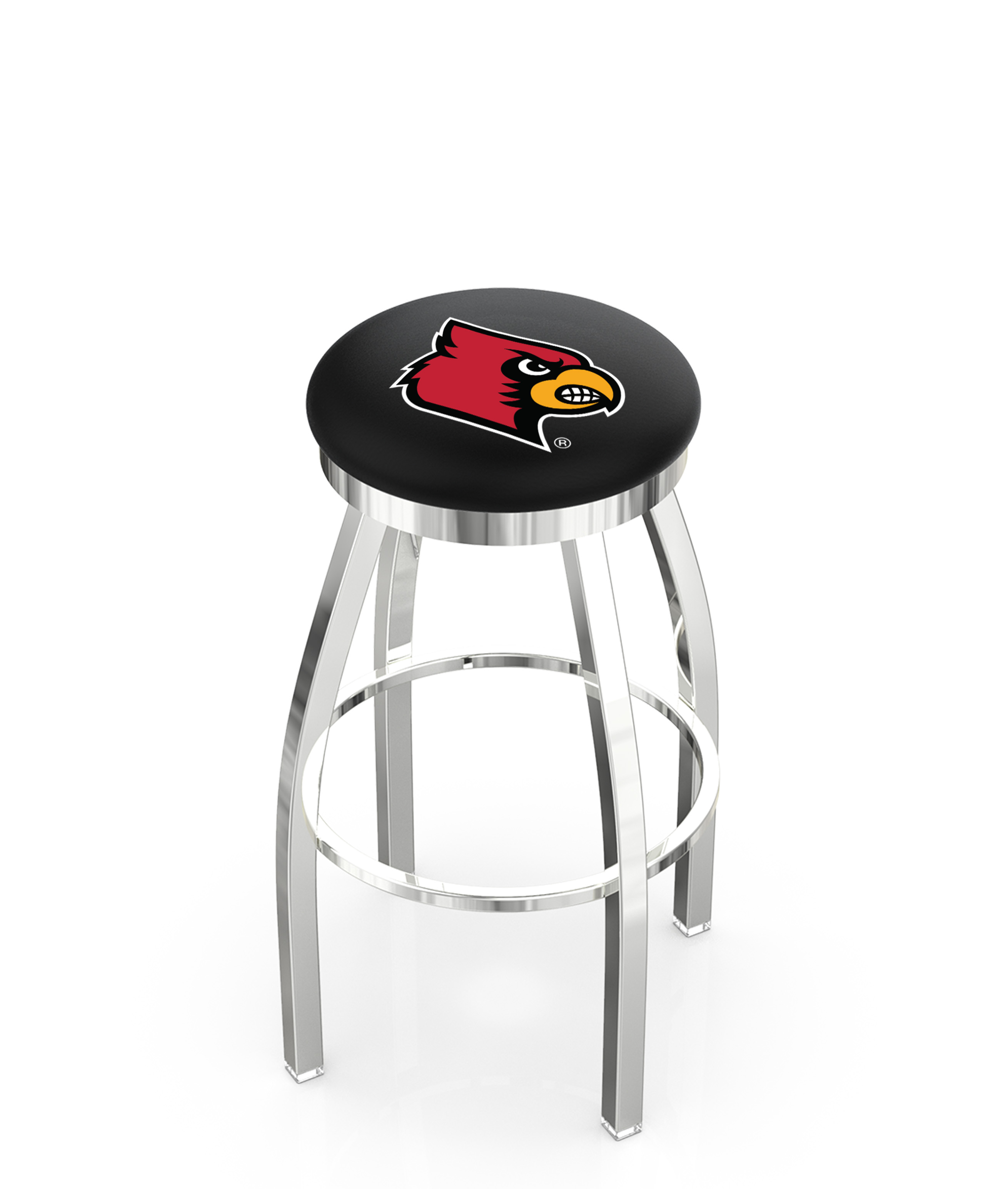  L8C2C Louisville 25" Swivel Counter Stool with Chrome Finish  