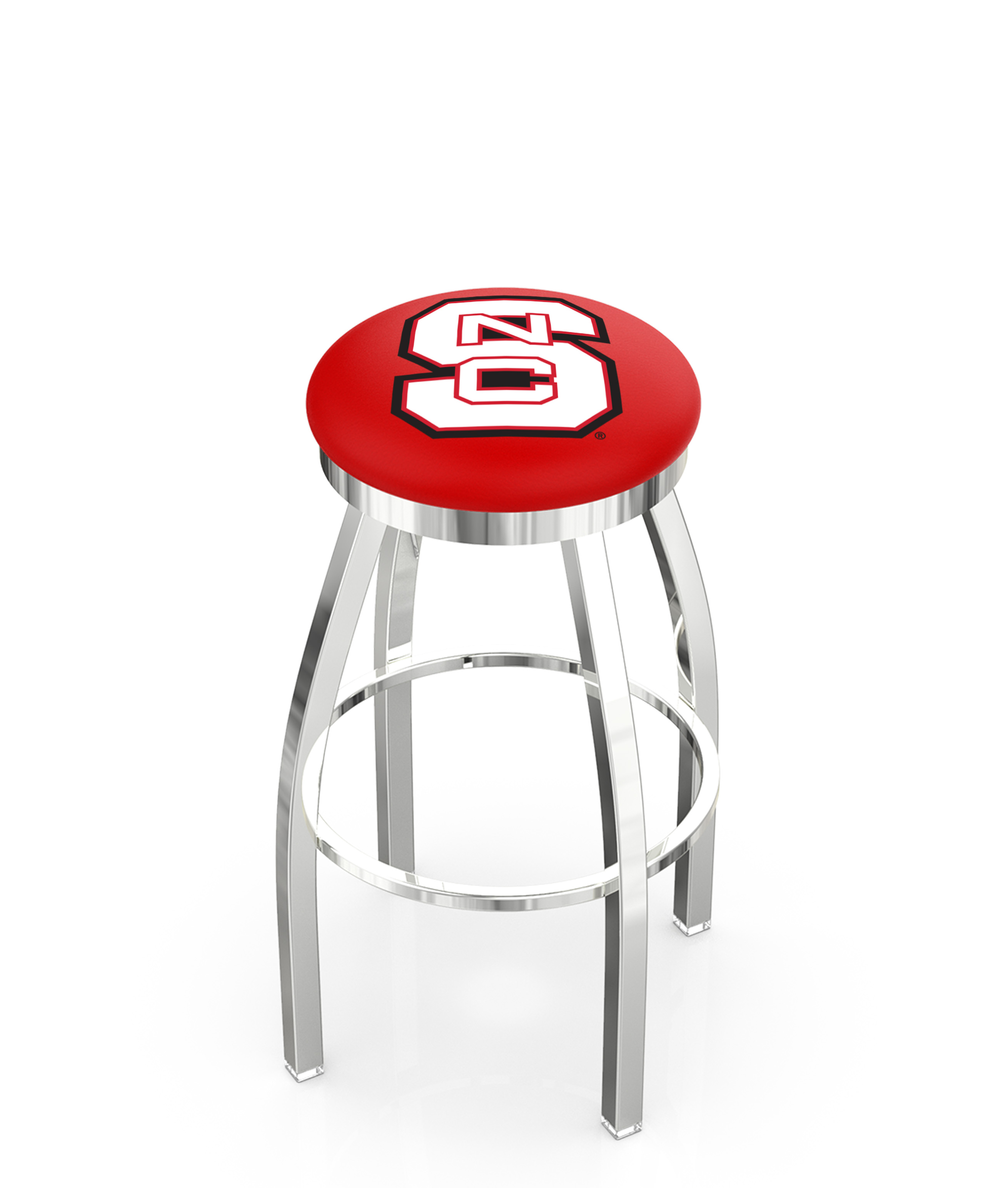  L8C2C North Carolina State 36" Swivel Bar Stool with Chrome Finish  