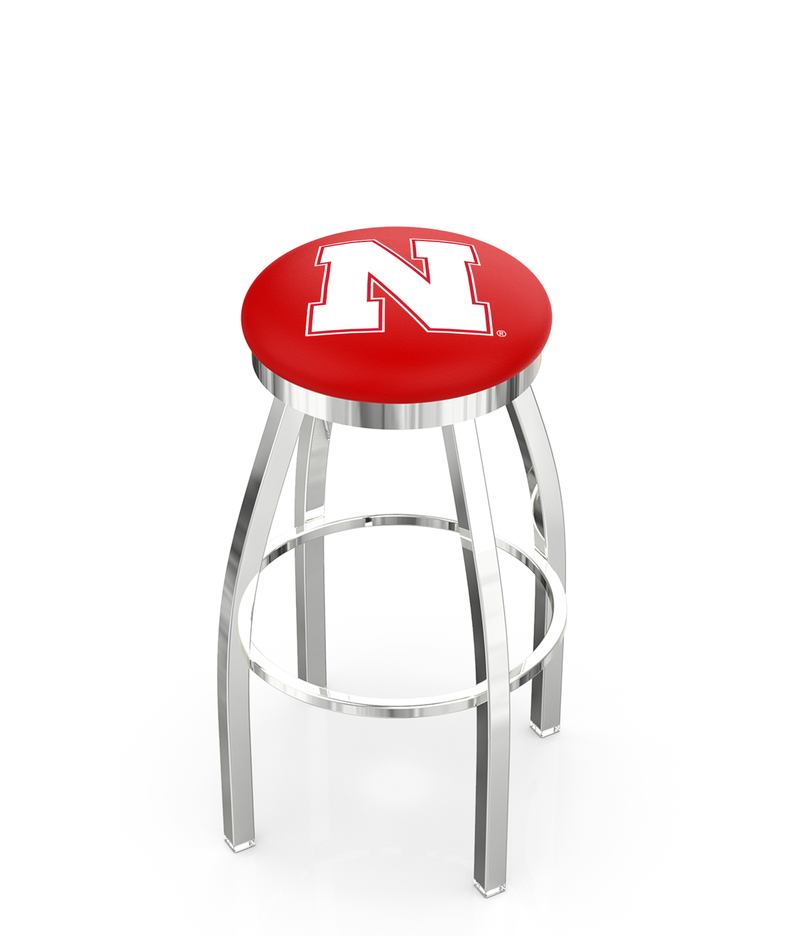  L8C2C Nebraska 36" Swivel Bar Stool with Chrome Finish  