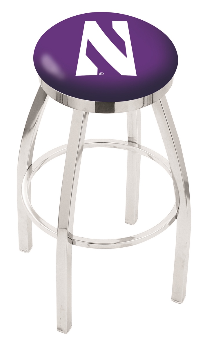  L8C2C Northwestern 36" Swivel Bar Stool with Chrome Finish  