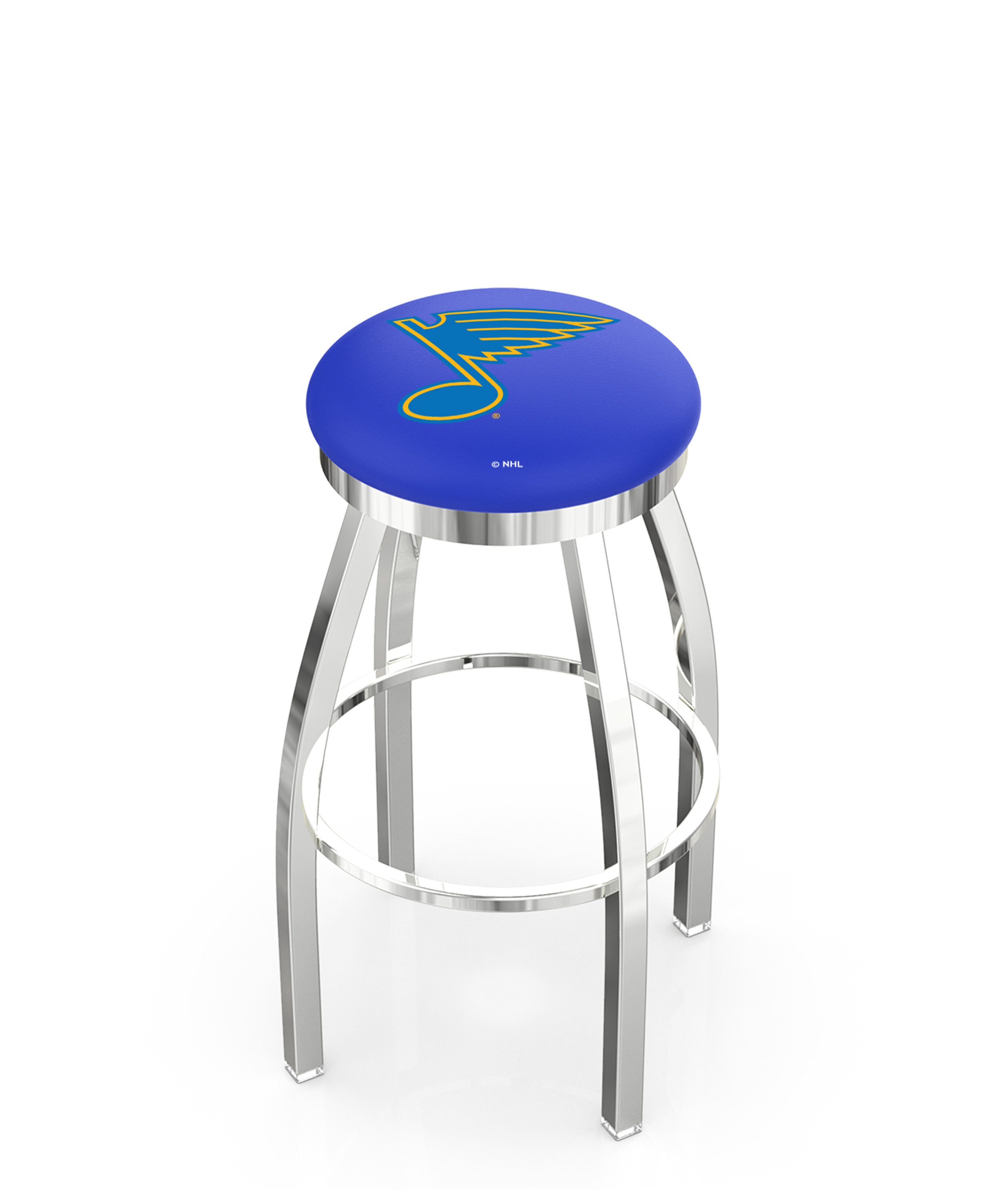  L8C2C St Louis Blues 25" Swivel Counter Stool with Chrome Finish  