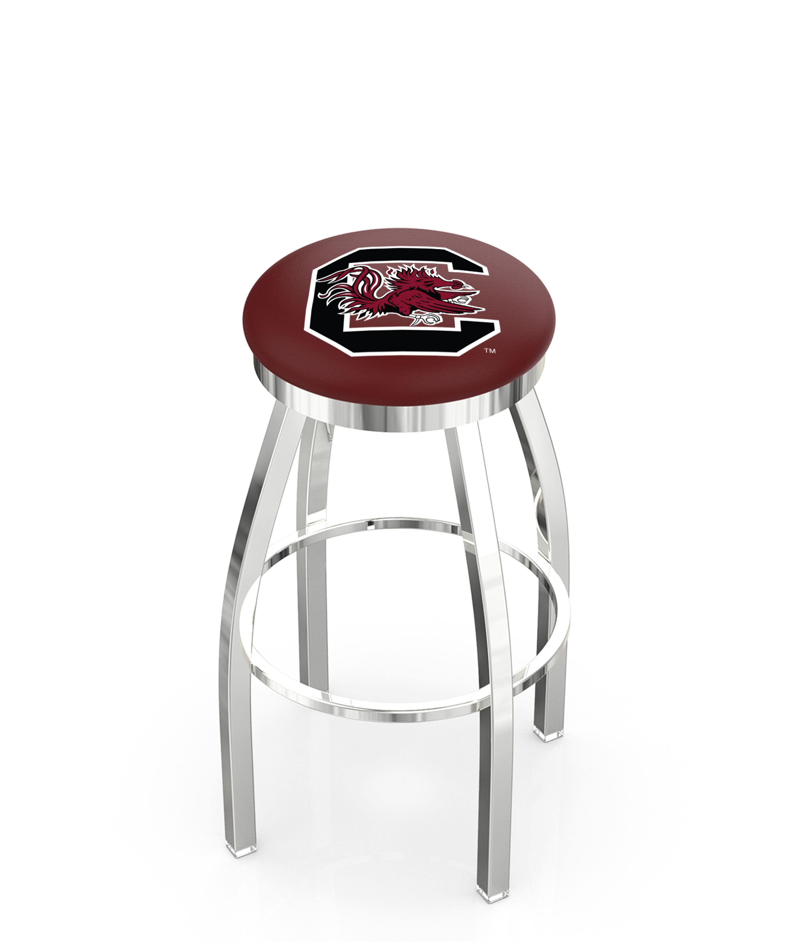  L8C2C South Carolina 36" Swivel Bar Stool with Chrome Finish  