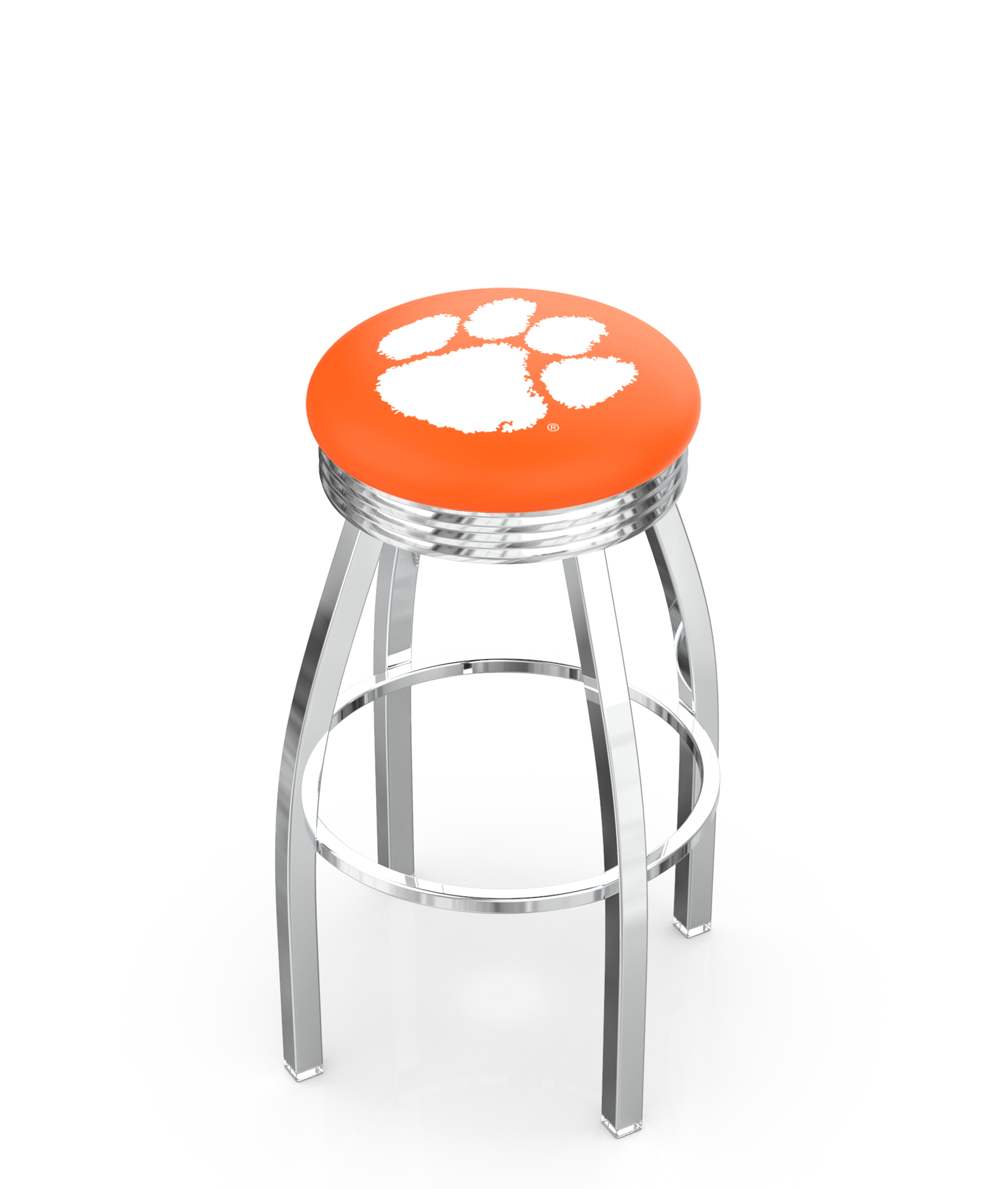  L8C3C Clemson 30" Swivel Bar Stool with Chrome Finish  
