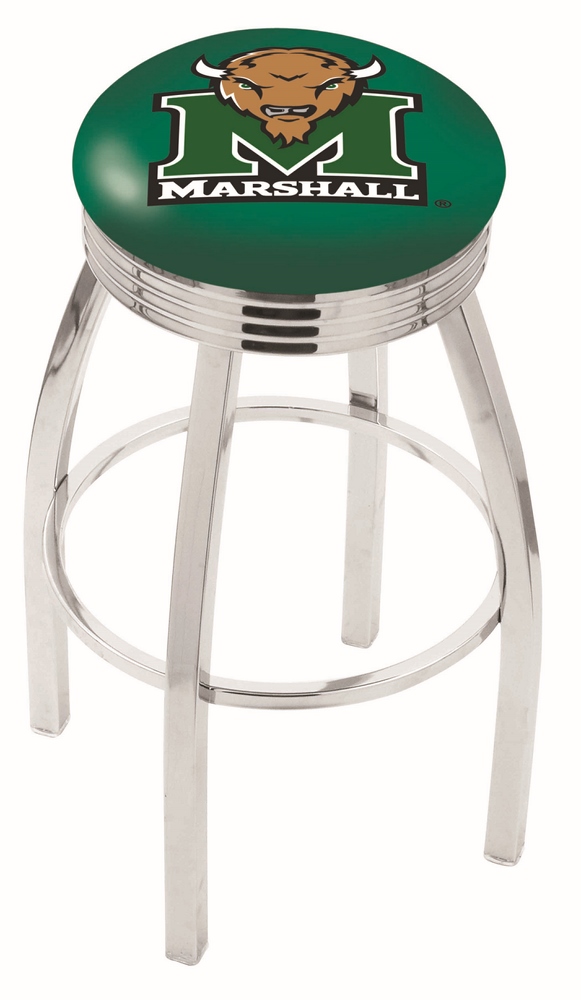  L8C3C Marshall 30" Swivel Bar Stool with Chrome Finish  